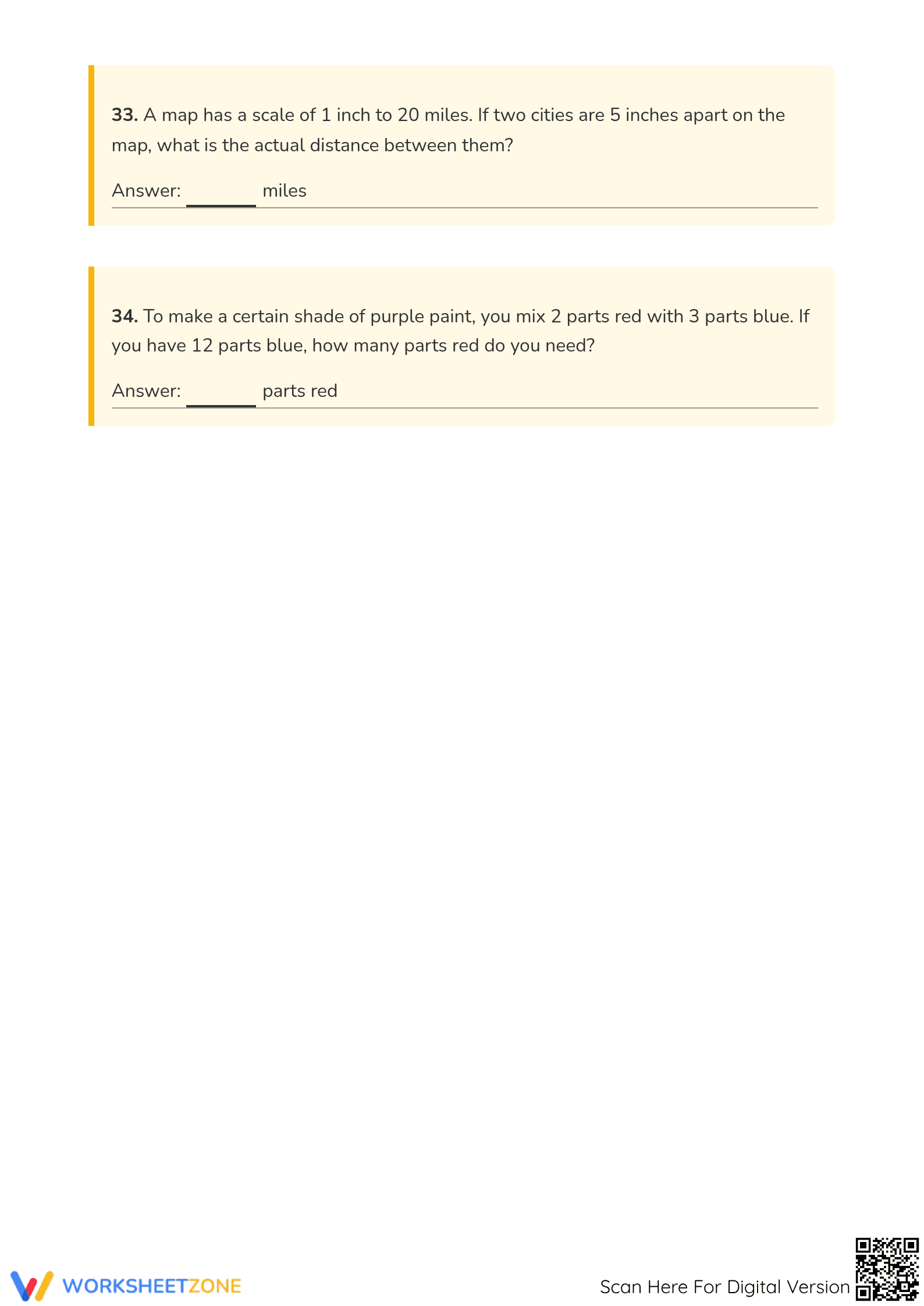 Essential Equivalent Ratios Worksheet | Grade 6 Math - Page 4