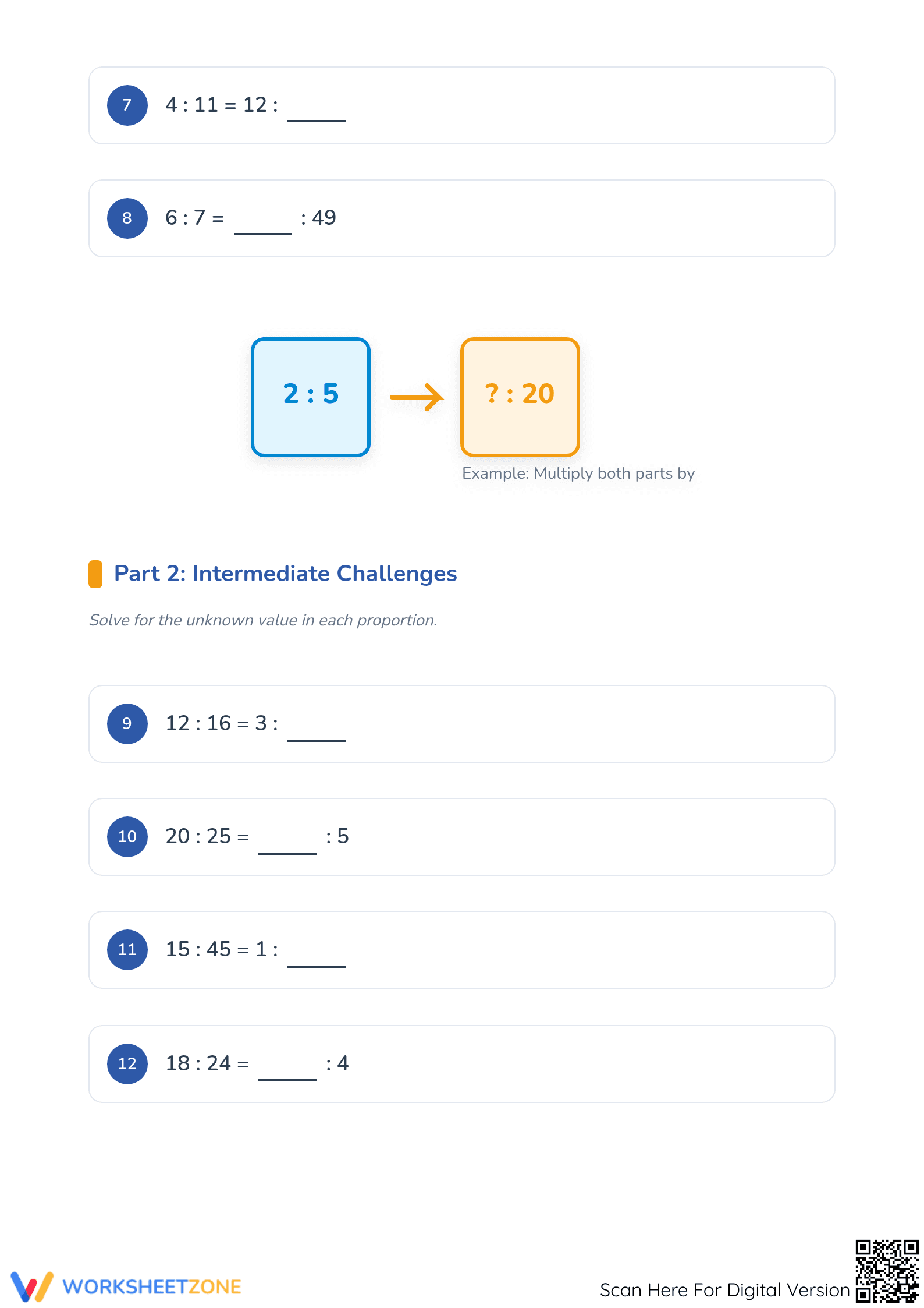 Essential Equivalent Ratio Worksheet | Grades 3-5 Math - Page 2