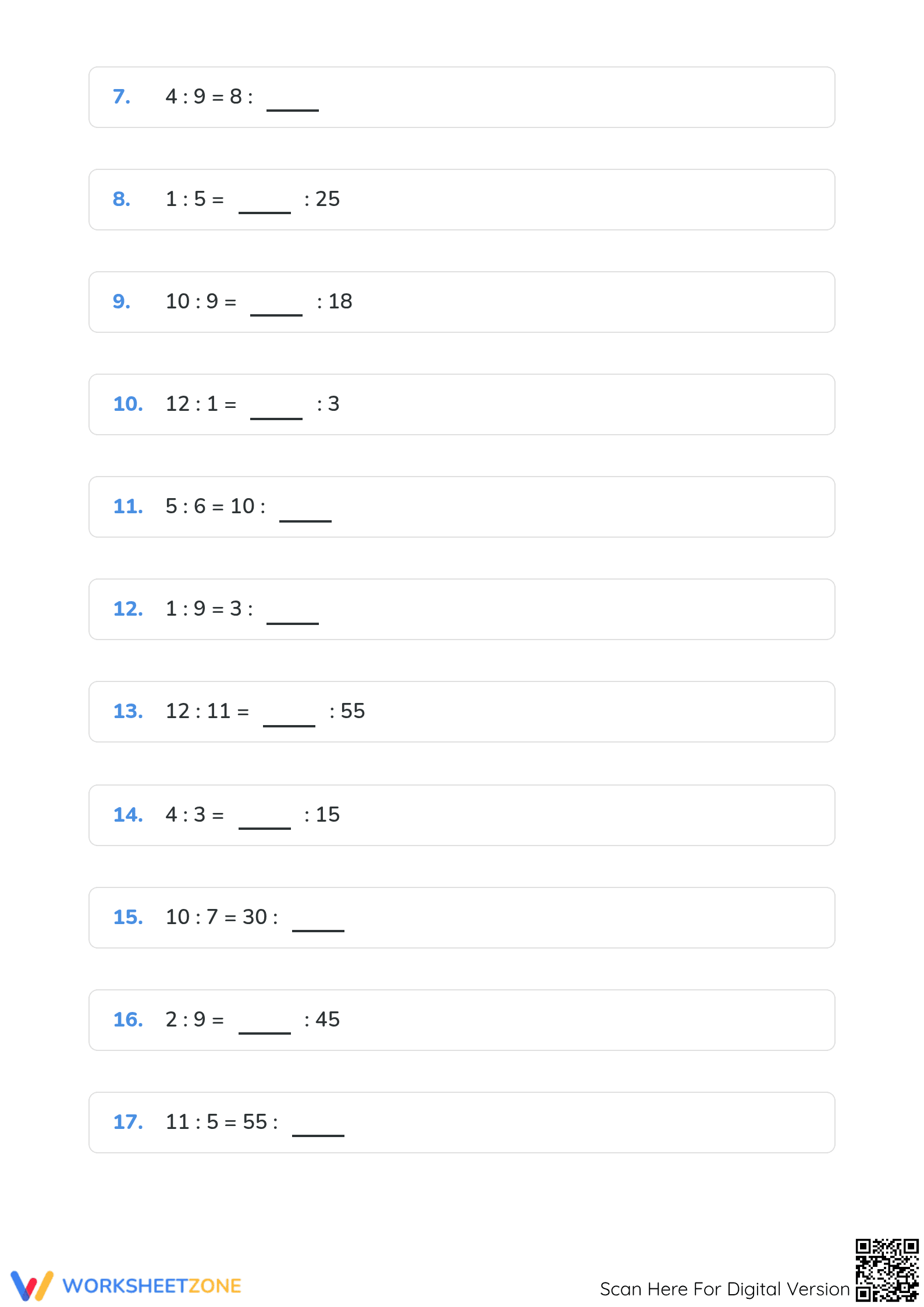 Printable Equivalent Ratio Worksheet | Grade 5 Math Guide - Page 2