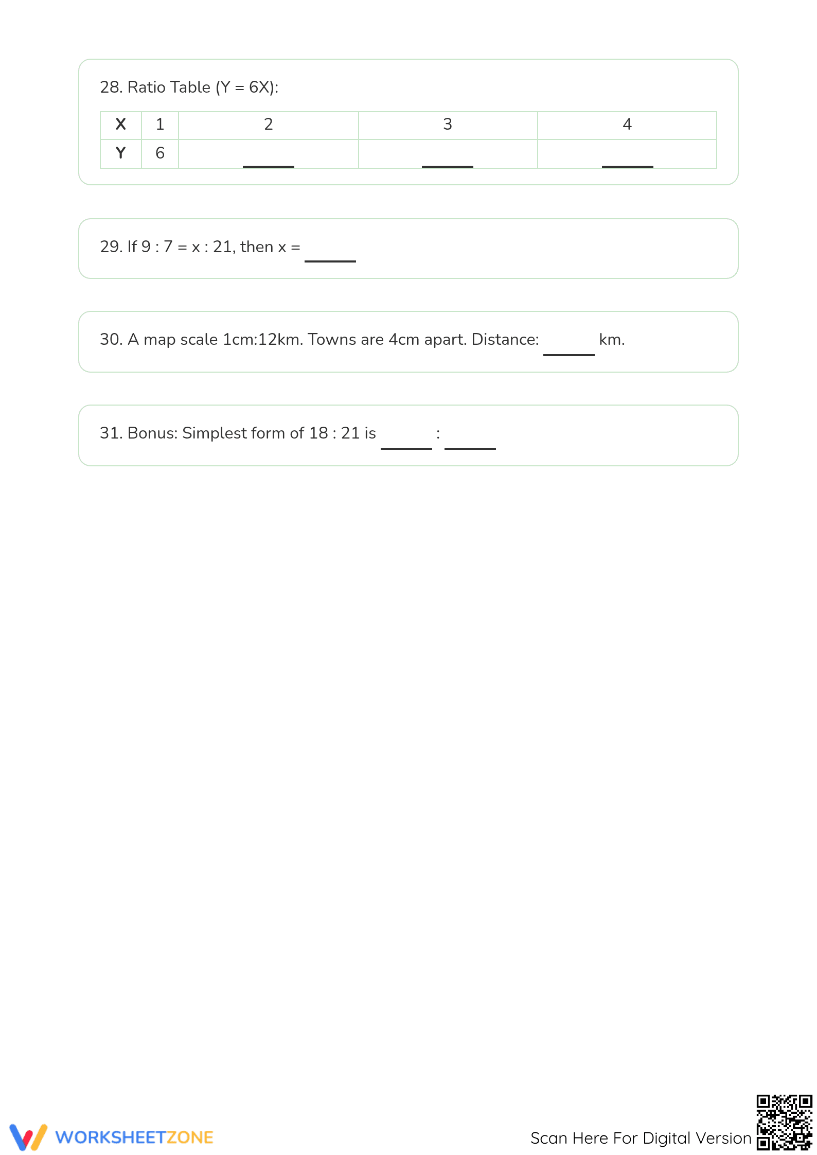 Equivalent Ratio Worksheet: Grade 5 Essential Practice - Page 5