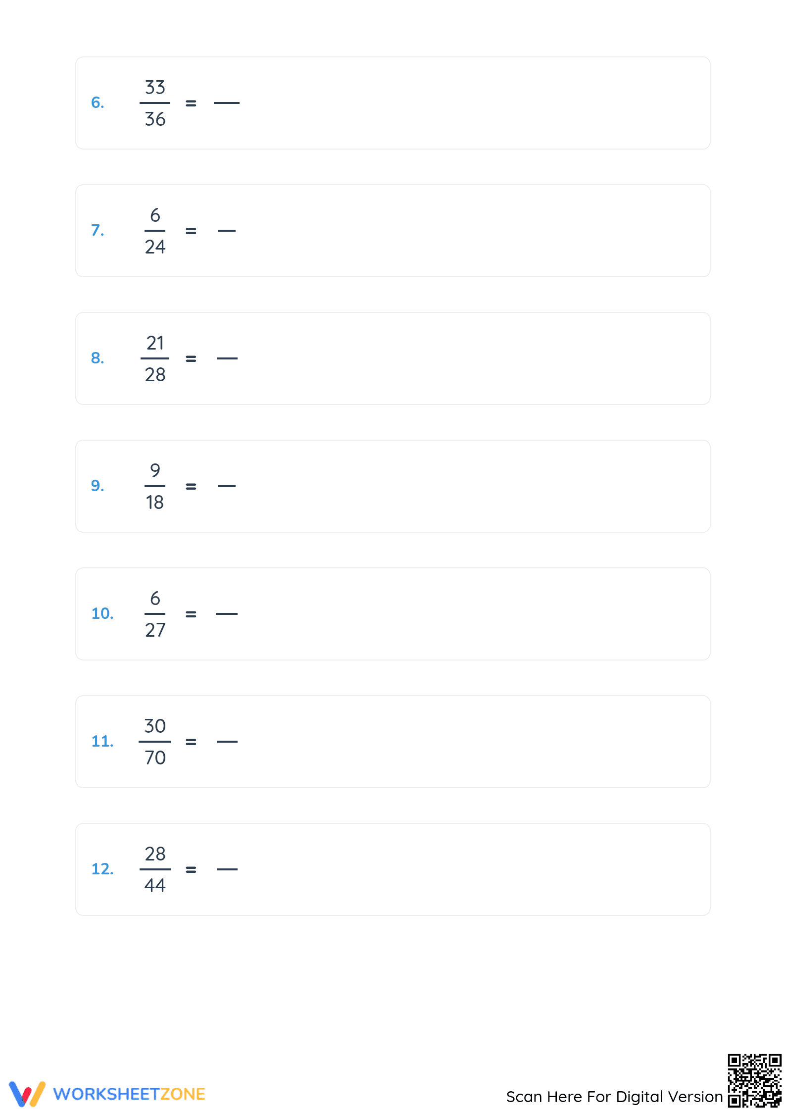 Essential Simplify Fractions Worksheet | Grade 4 Printable - Page 2