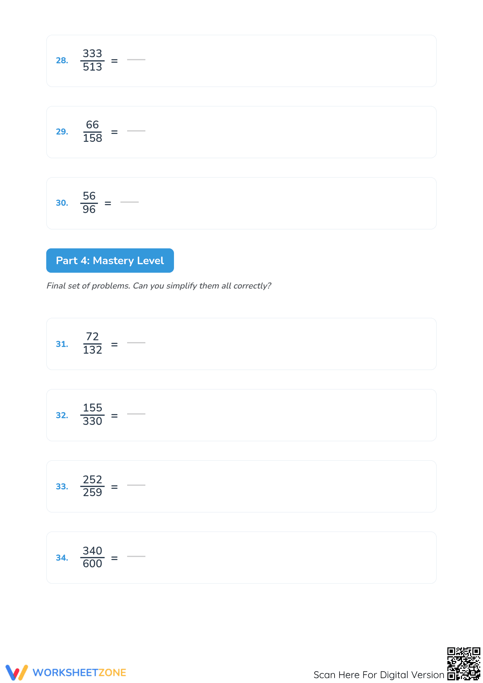 Essential Simplifying Fractions Practice | Grades 4-8 - Page 5