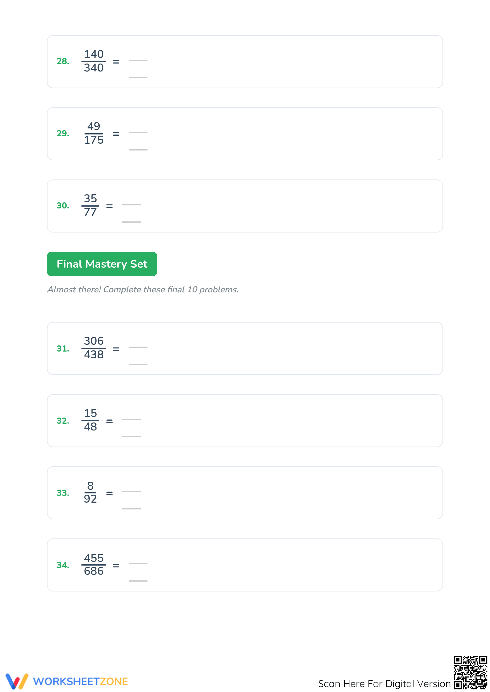 4.NF.A.1 Worksheet: Simplify Fractions — Grade 4-6 Aligned - Page 5