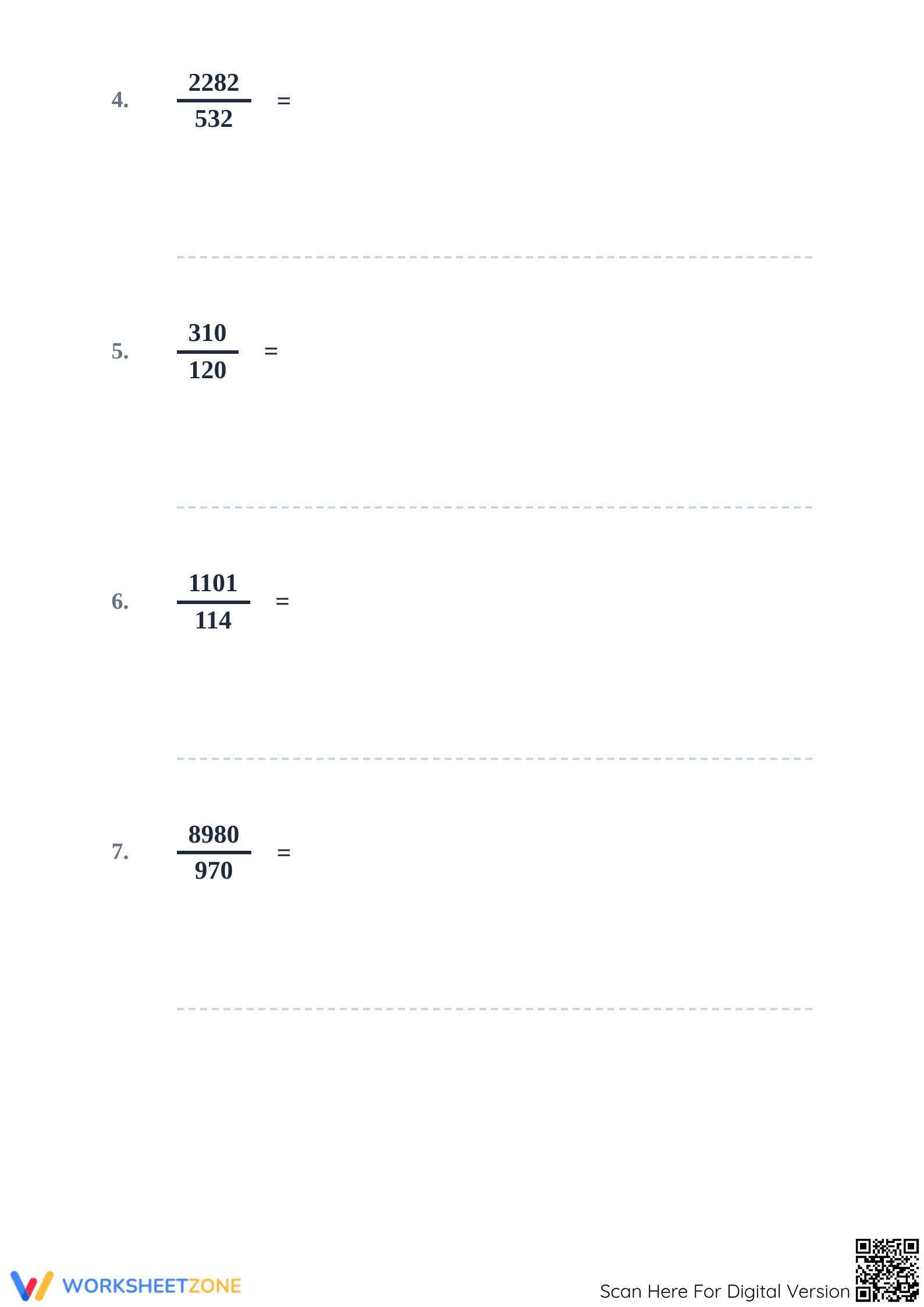 Printable Improper Fractions Worksheet | Grades 4-6 - Page 2