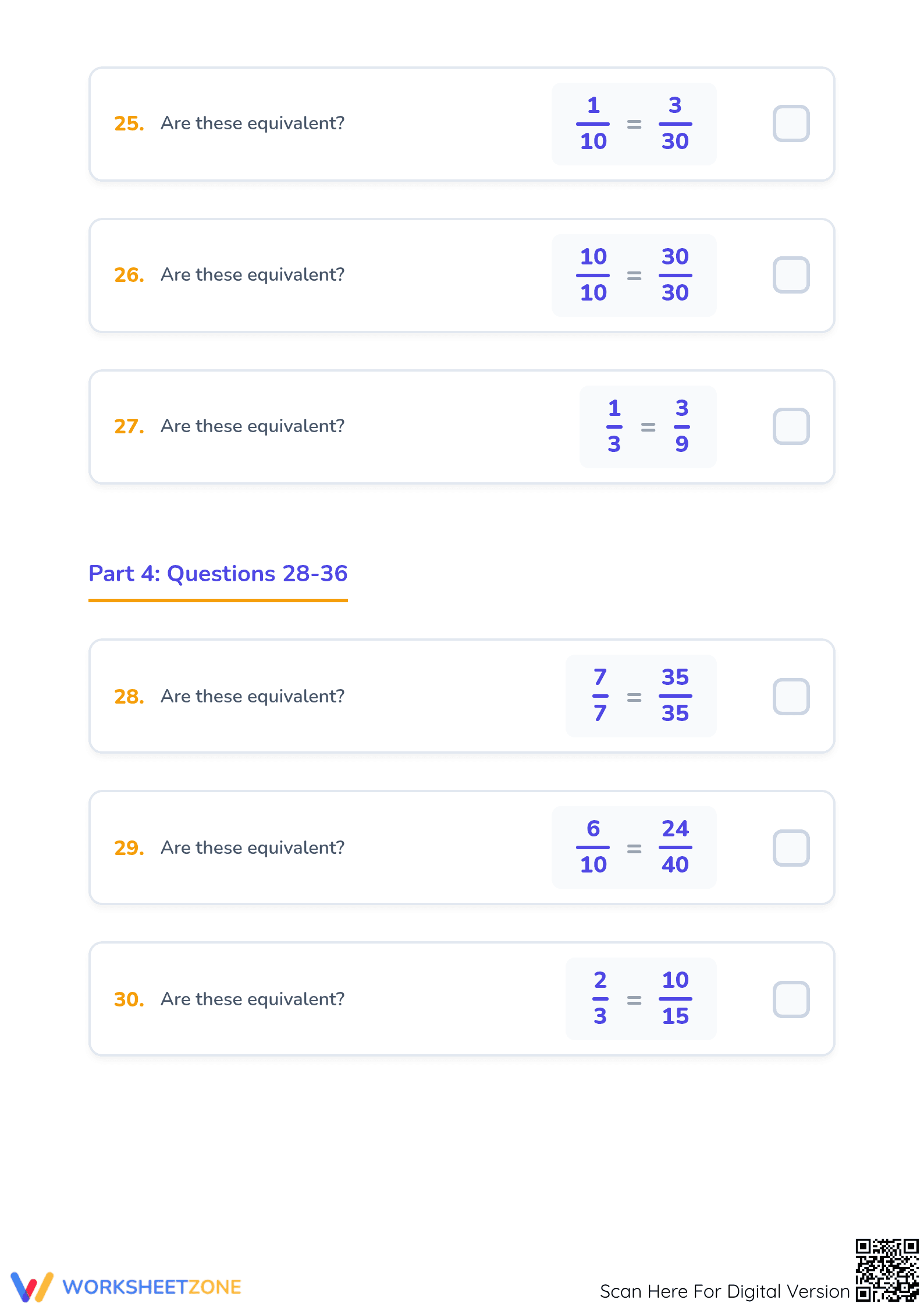4.NF.A.1 Worksheet: Equivalent Fractions — Grade 4 Aligned - Page 5