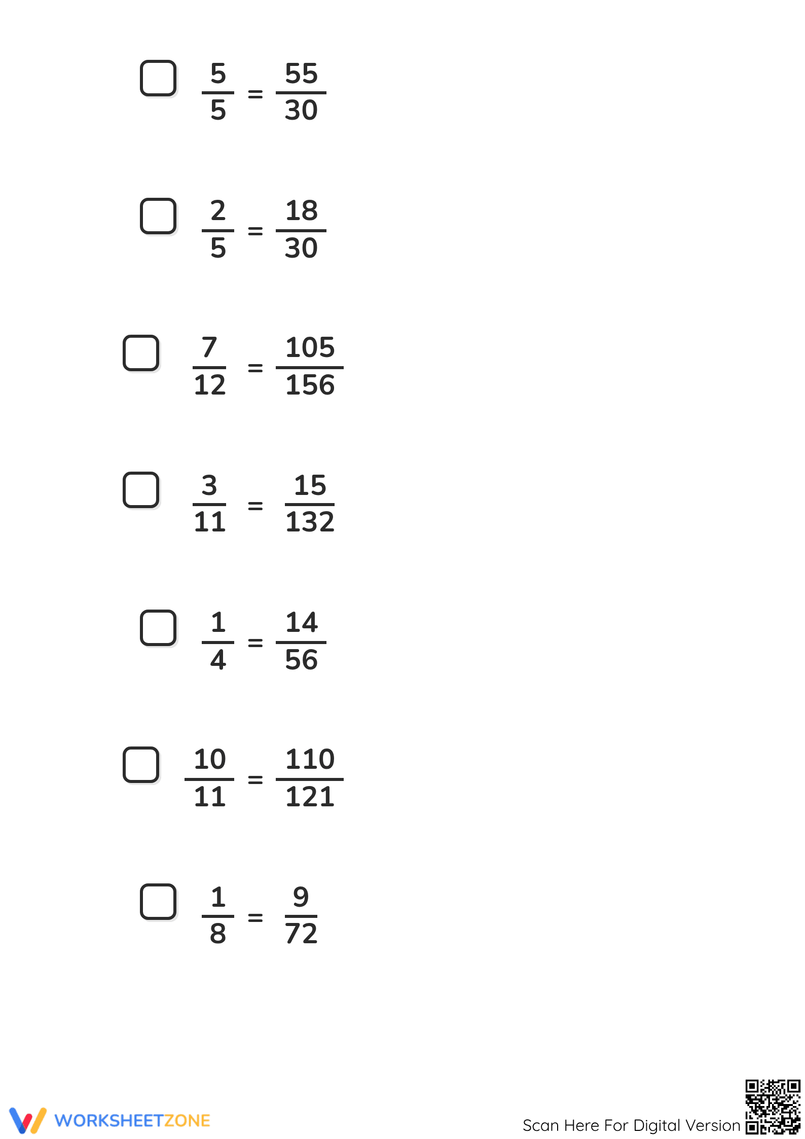 Equivalent Fractions Practice Worksheet | Grade 4 Essential - Page 2