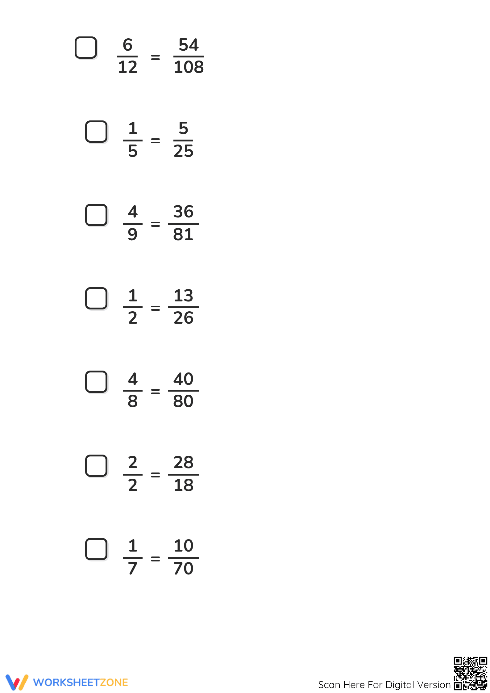 Equivalent Fractions Practice Worksheet | Grade 4 Essential - Page 5