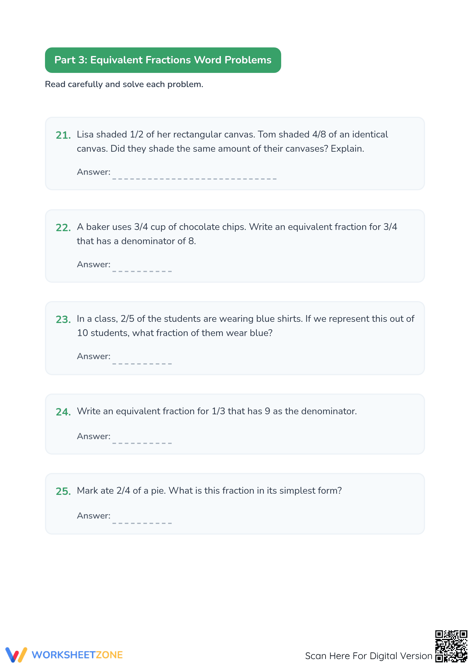 3.NF.A.3.B Worksheet: Equivalent Fractions — Essential Test - Page 4