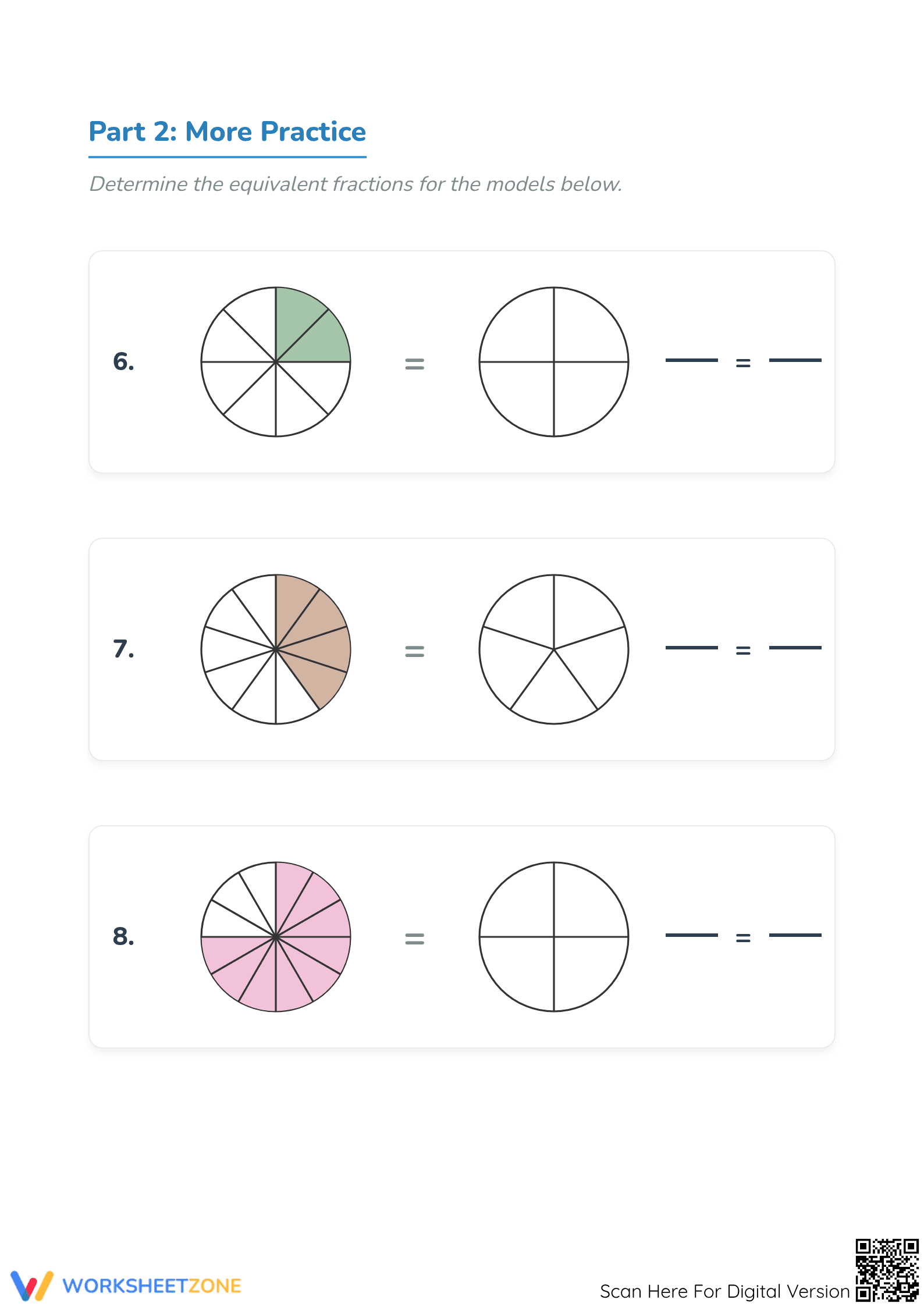 Essential Equivalent Fractions Worksheet | Grade 4 Math - Page 3