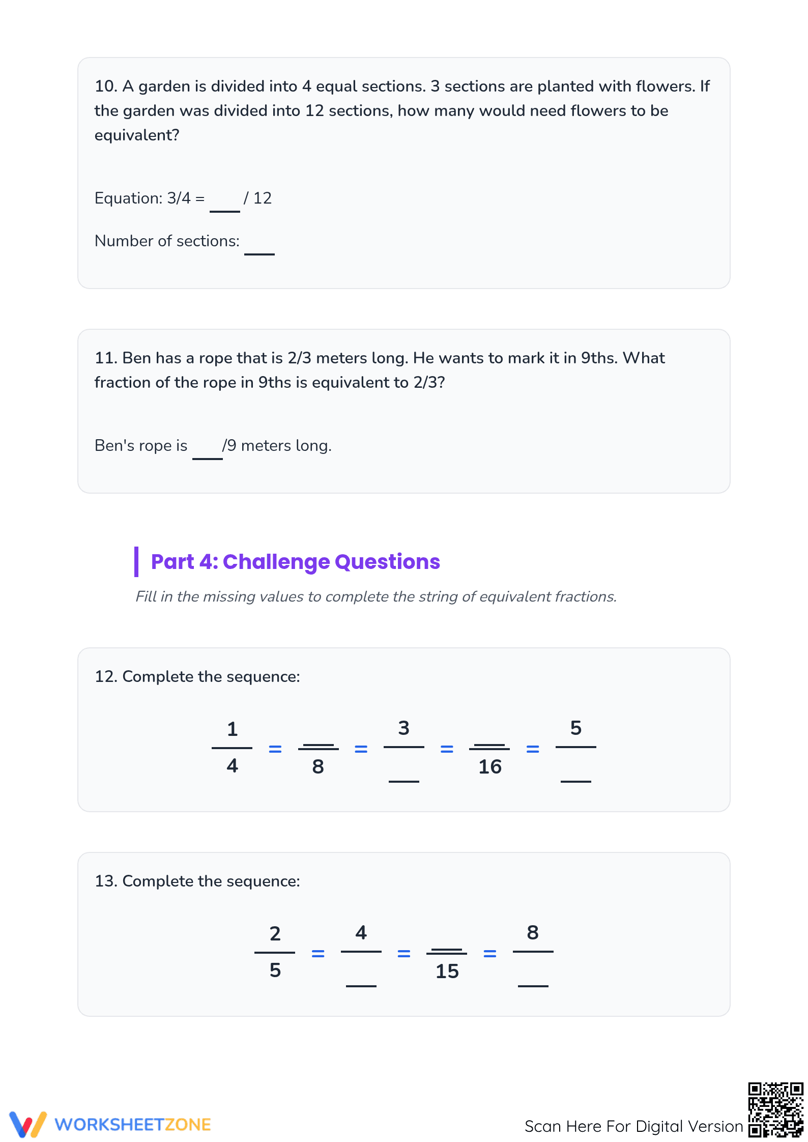 Essential Equivalent Fractions Worksheet | Grades 3-5 Ready - Page 4