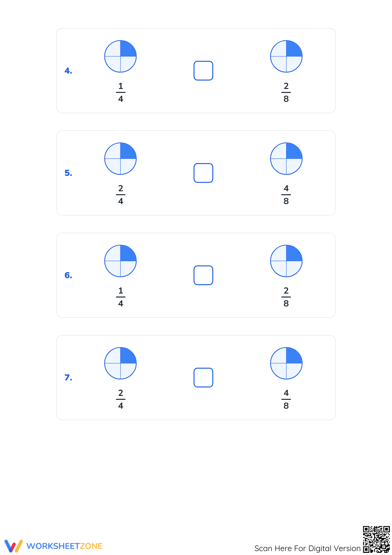 Essential Equivalent Fractions Test | Grade 4 Math - Page 2