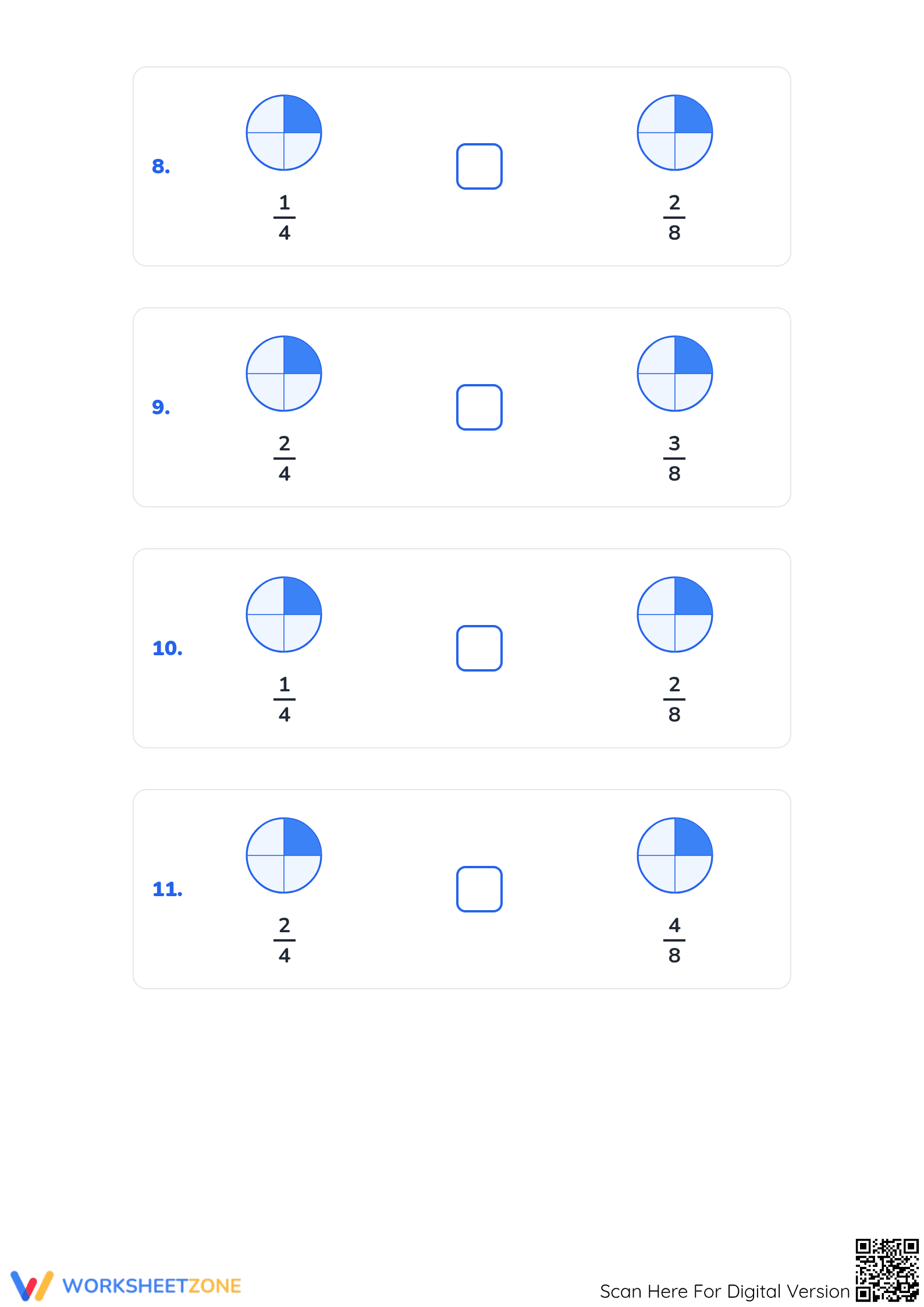 Essential Equivalent Fractions Test | Grade 4 Math - Page 3