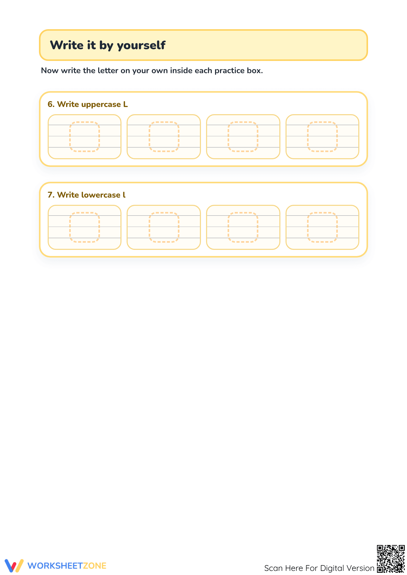 Essential Letter L Writing Worksheet | Grade K-1 - Page 3