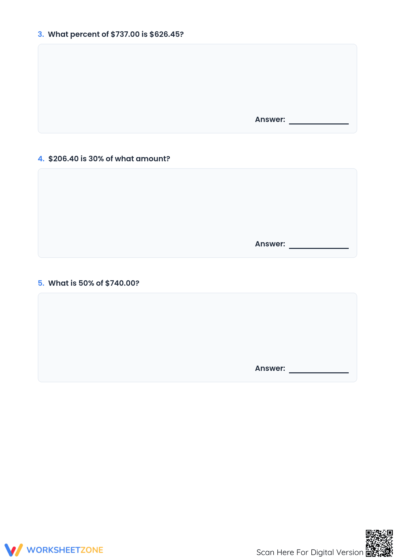 Mixed Percent Calculations | Essential Grade 6 Math - Page 2