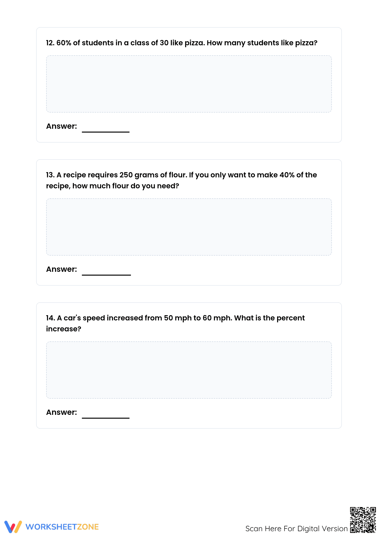 Essential Mixed Percent Calculations Worksheet | Grade 7 - Page 5