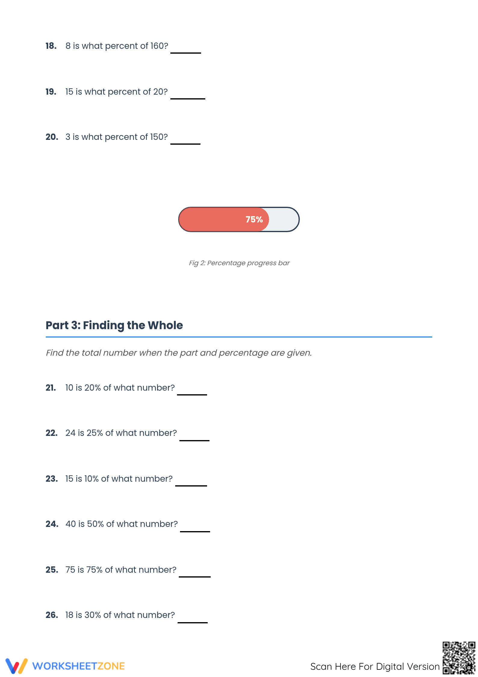 Essential Mixed Percent Worksheet | Grades 6-8 Math - Page 3