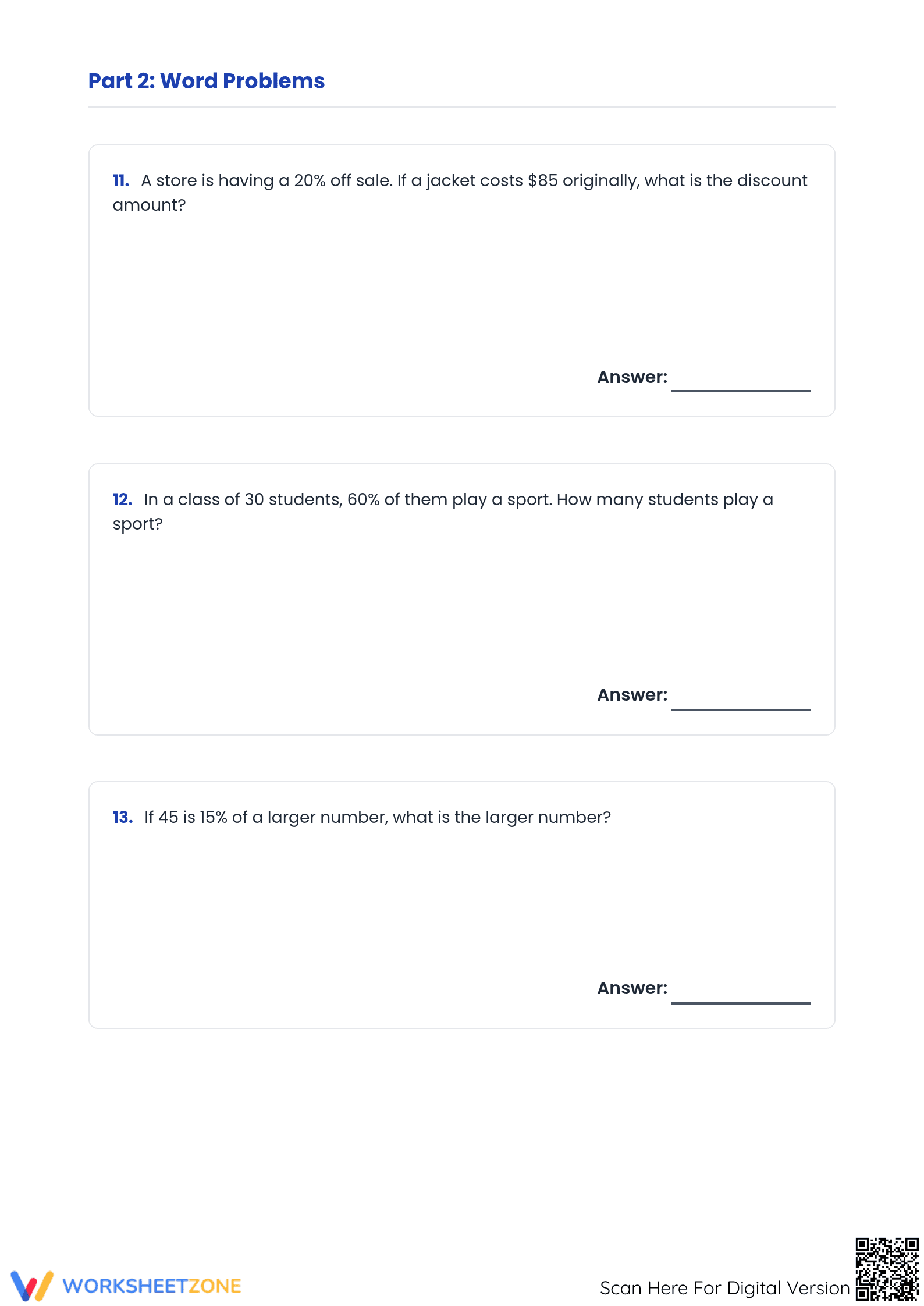 Essential Percent Calculations Worksheet | Grades 6-8 Math - Page 4