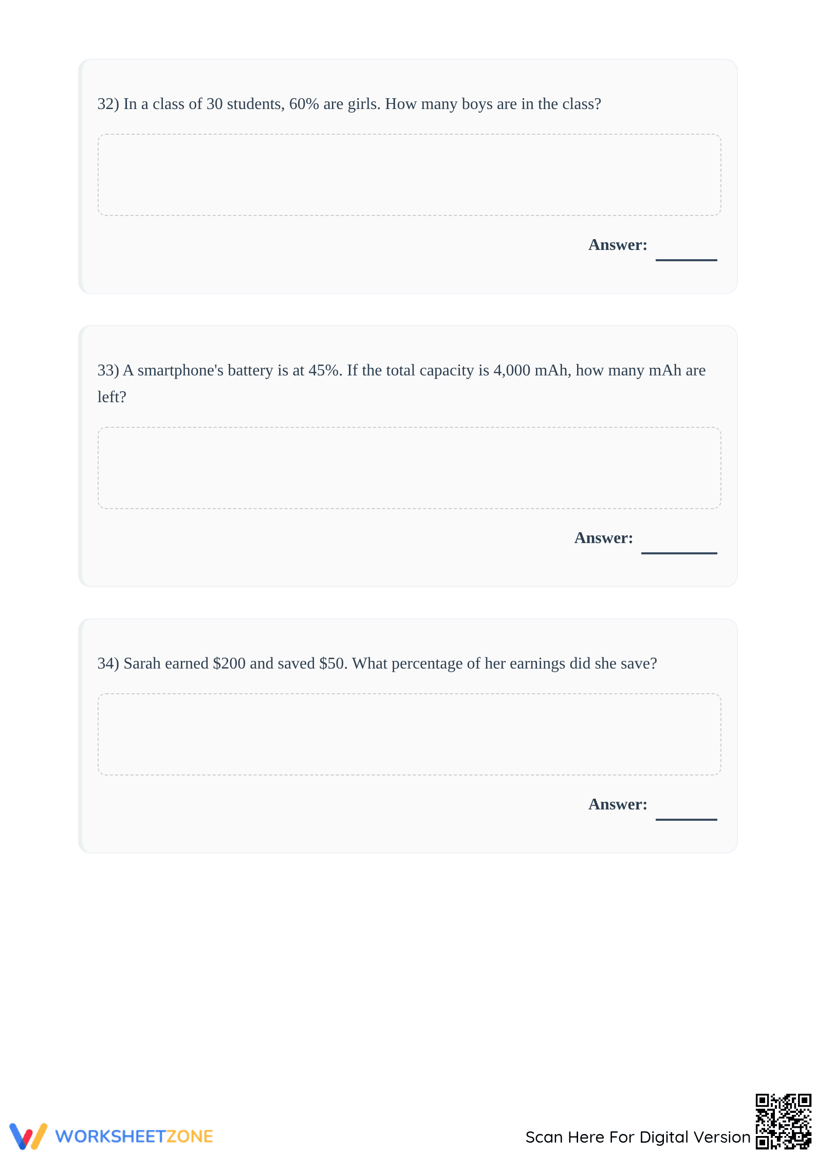 Mixed Percent Calculations Worksheet | Grade 6 Essential - Page 5
