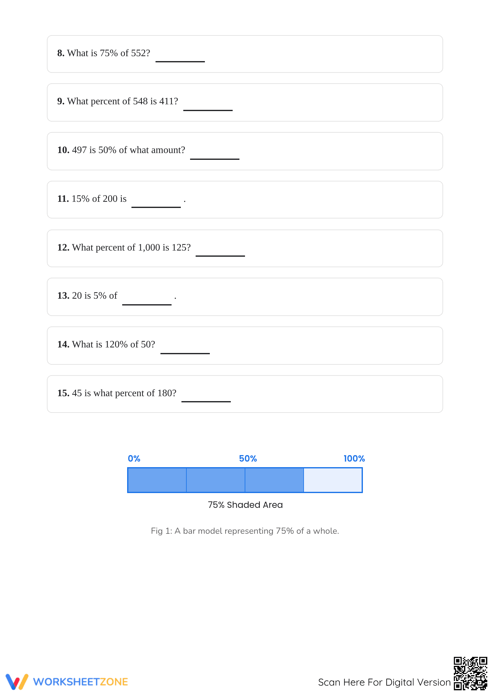 Essential Percent Calculations Worksheet | Grades 5-8 Math - Page 2