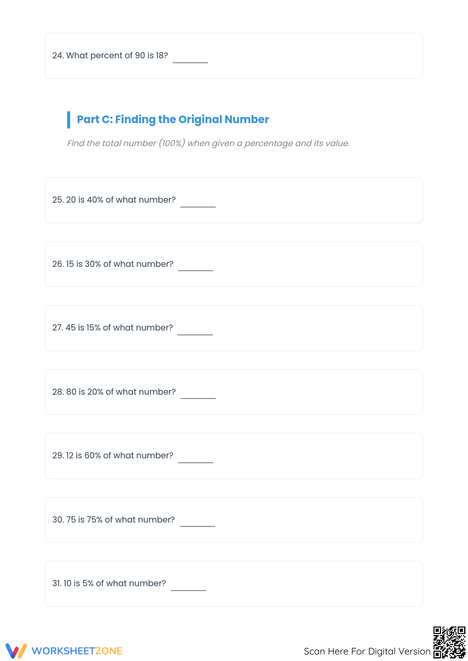 Essential Mixed Percent Calculations Worksheet | Grades 6-8 - Page 4
