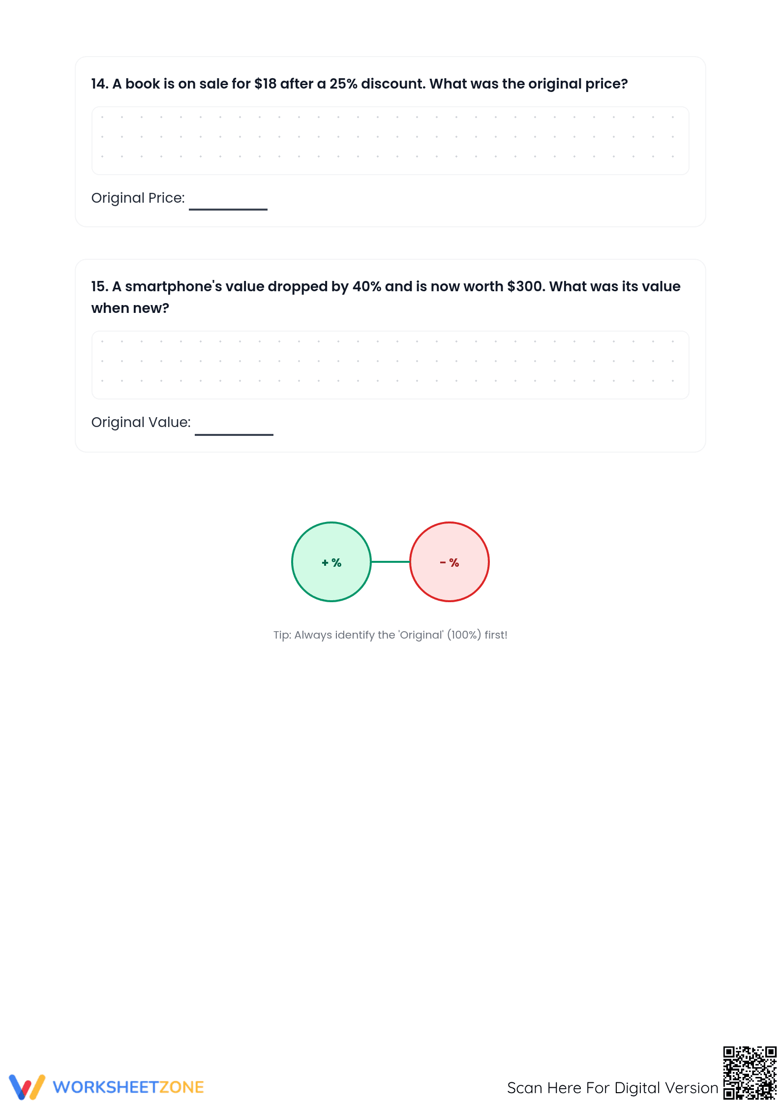 Essential 7.RP.A.3 Worksheet: Real-World Percent Changes - Page 5