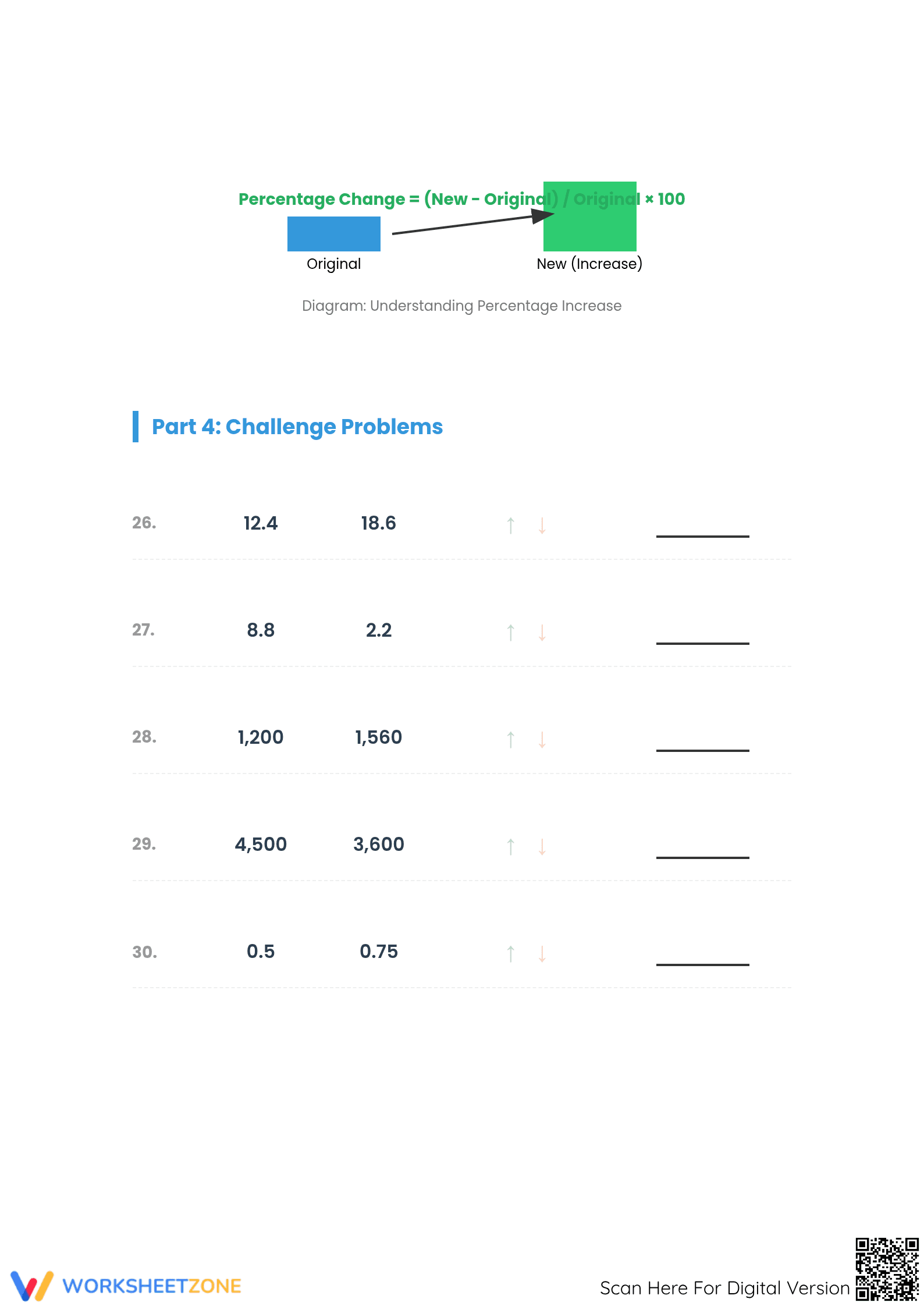 Essential Percent Increase and Decrease Worksheet | Grade 7 - Page 4