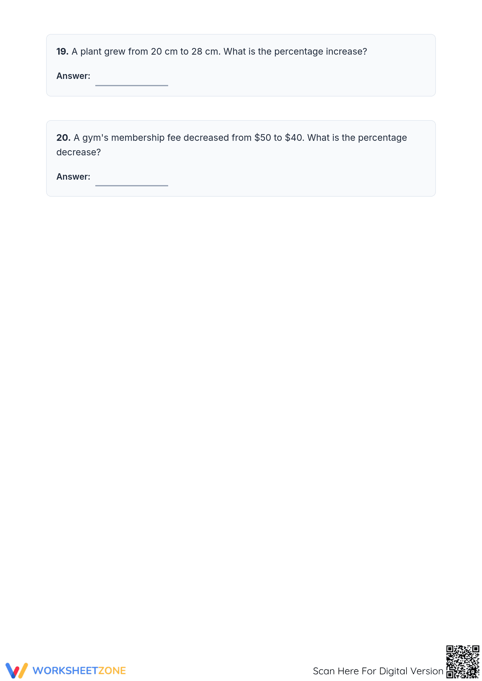 Essential Percent Increase and Decrease Worksheet | Grade 7 - Page 4