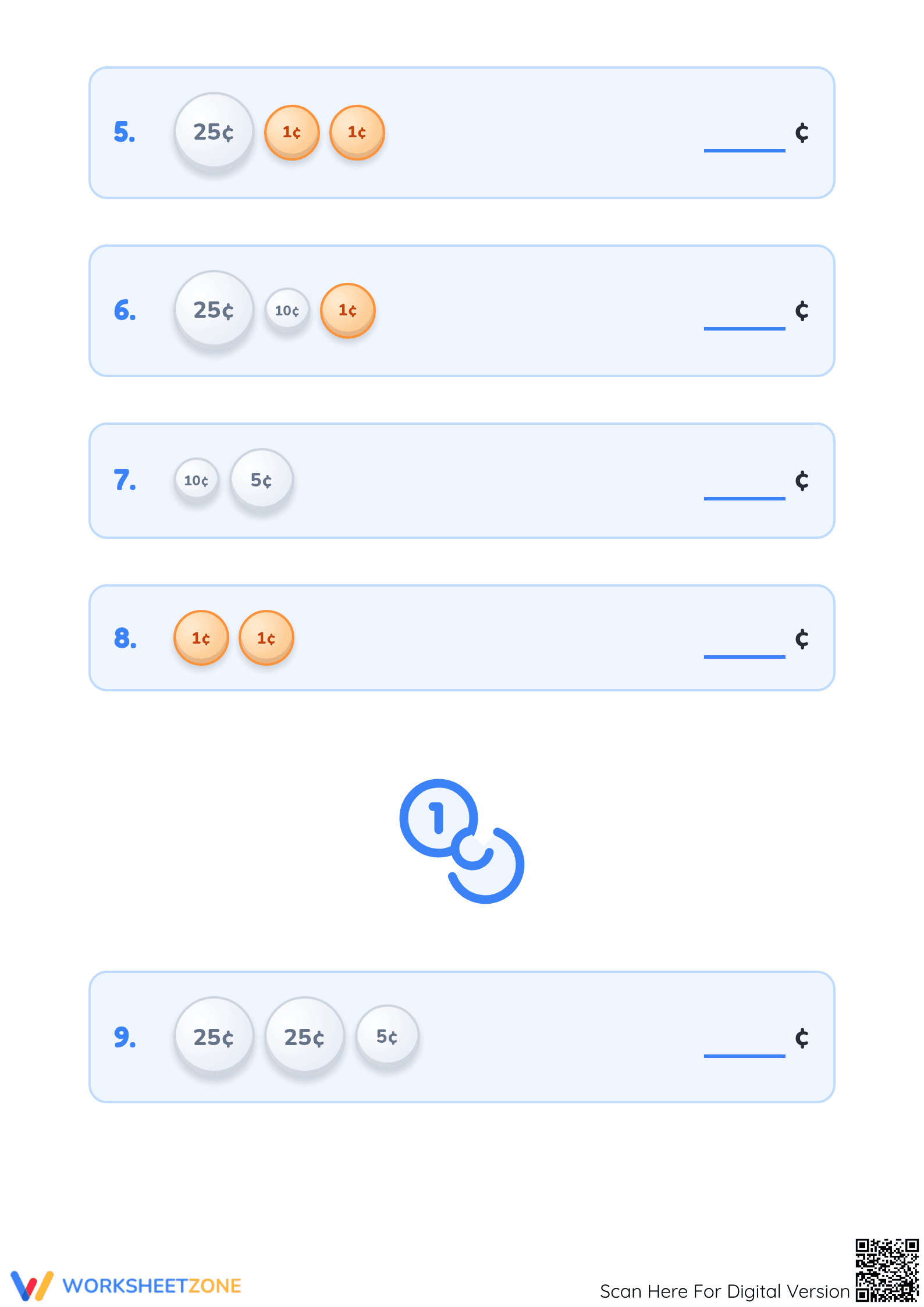Essential Counting Coins Worksheet | Grade 2 Math Aligned - Page 2