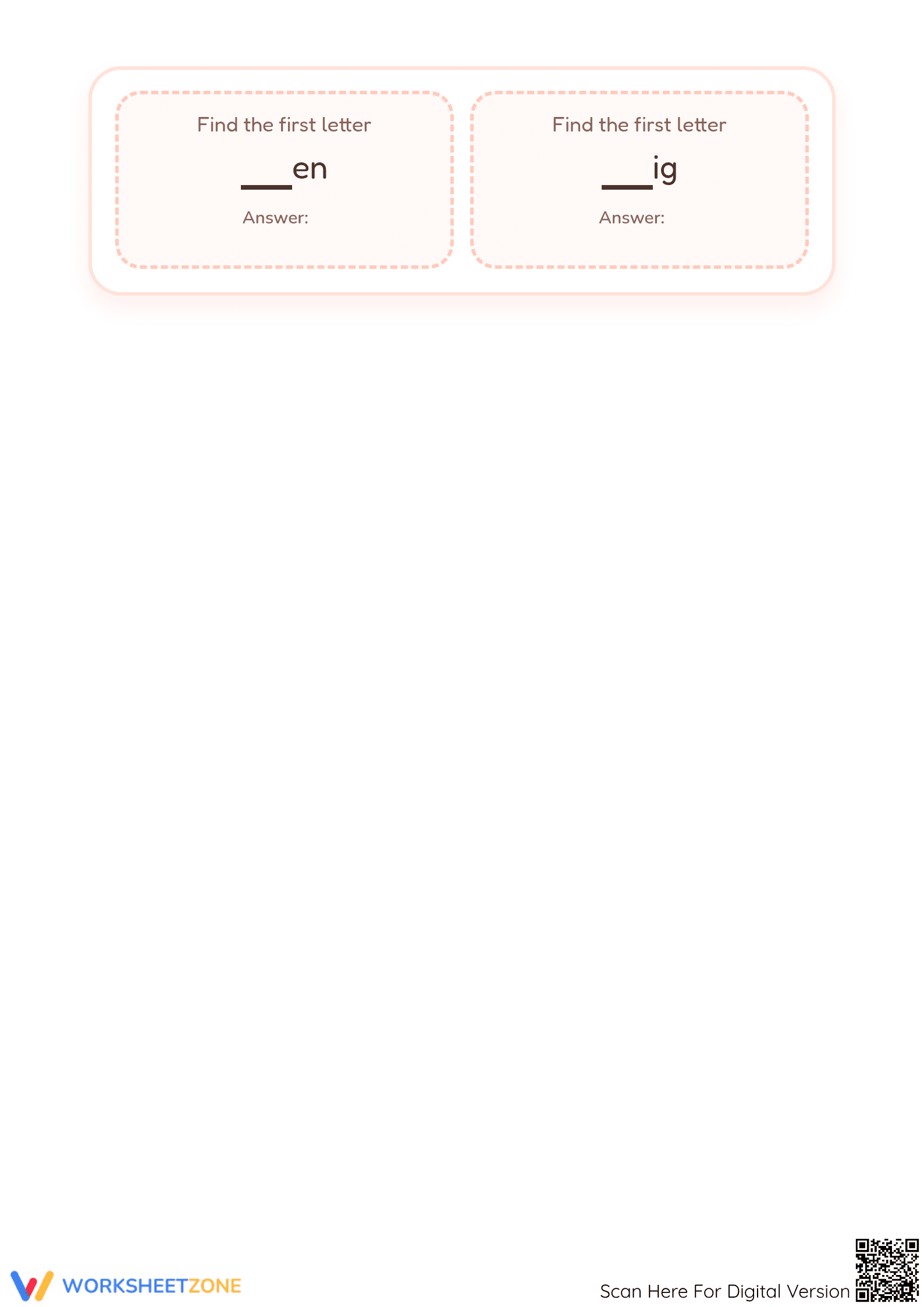 Beginning Sounds Worksheet | Printable Preschool ELA - Page 2