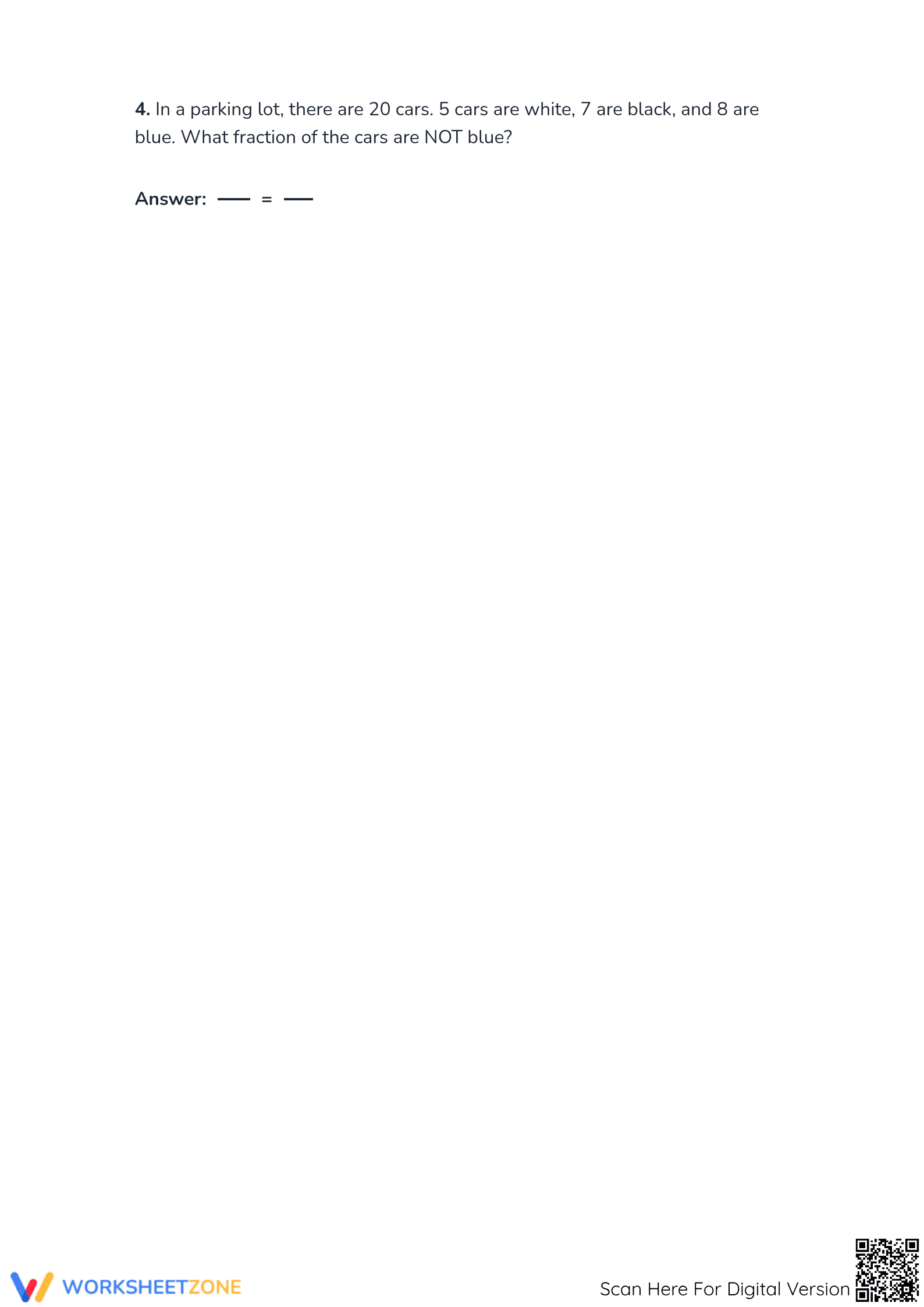 Printable Modeling Fractions Worksheet | Grade 3 Math - Page 4