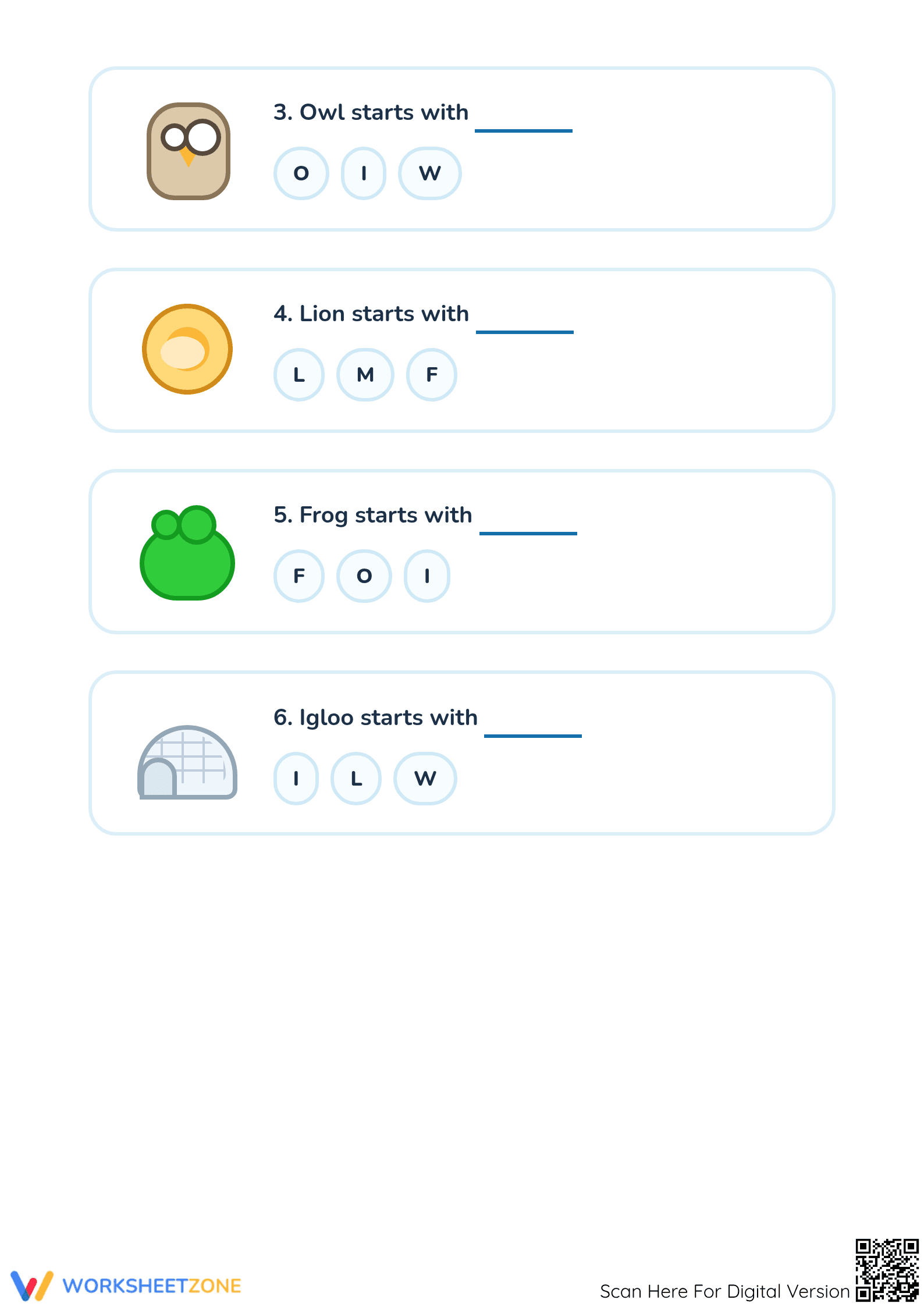 Printable Beginning Letter Sounds Worksheet | Preschool ELA - Page 2