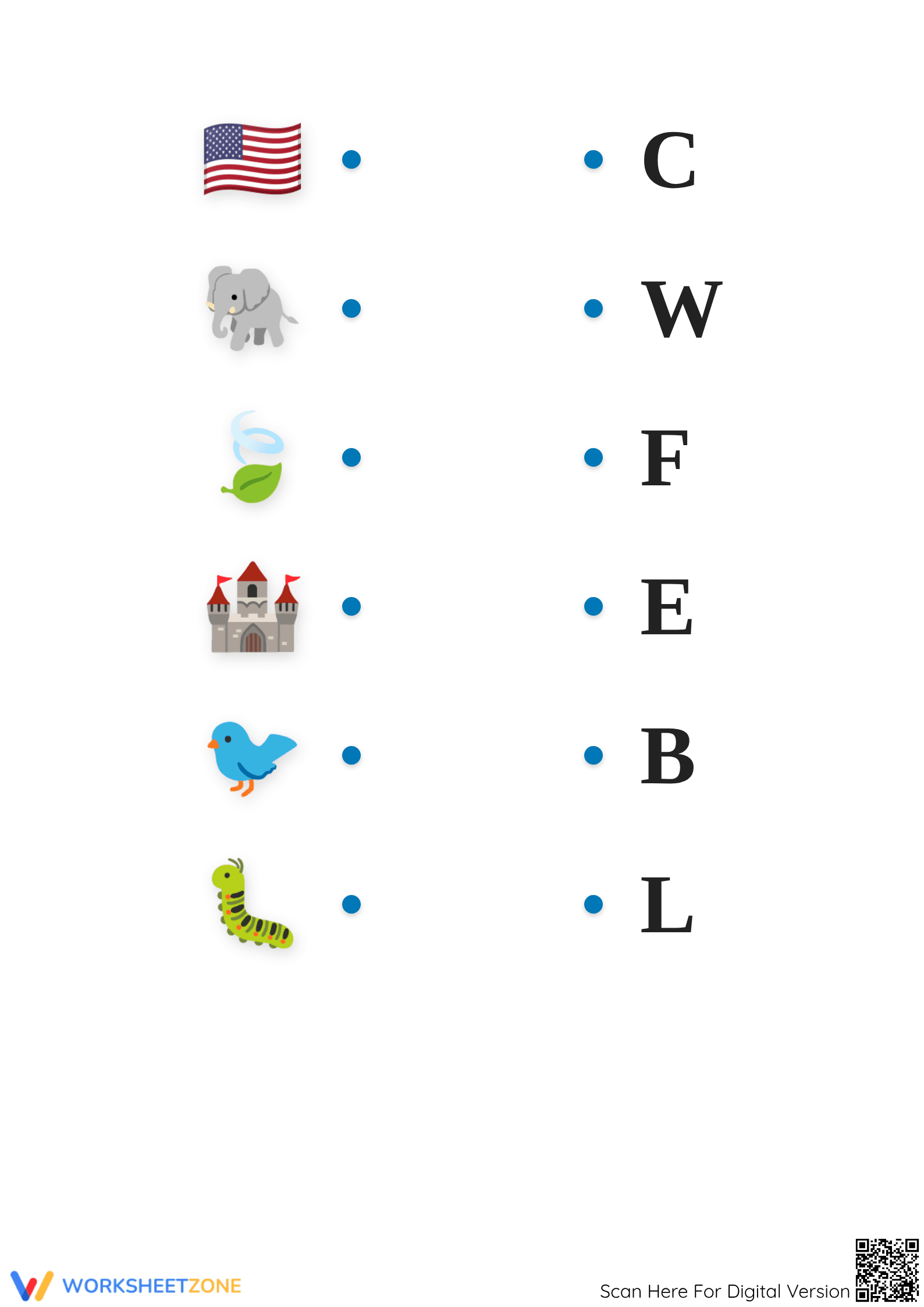 Beginning Sounds Matching Worksheet | Printable Pre-K & K - Page 2