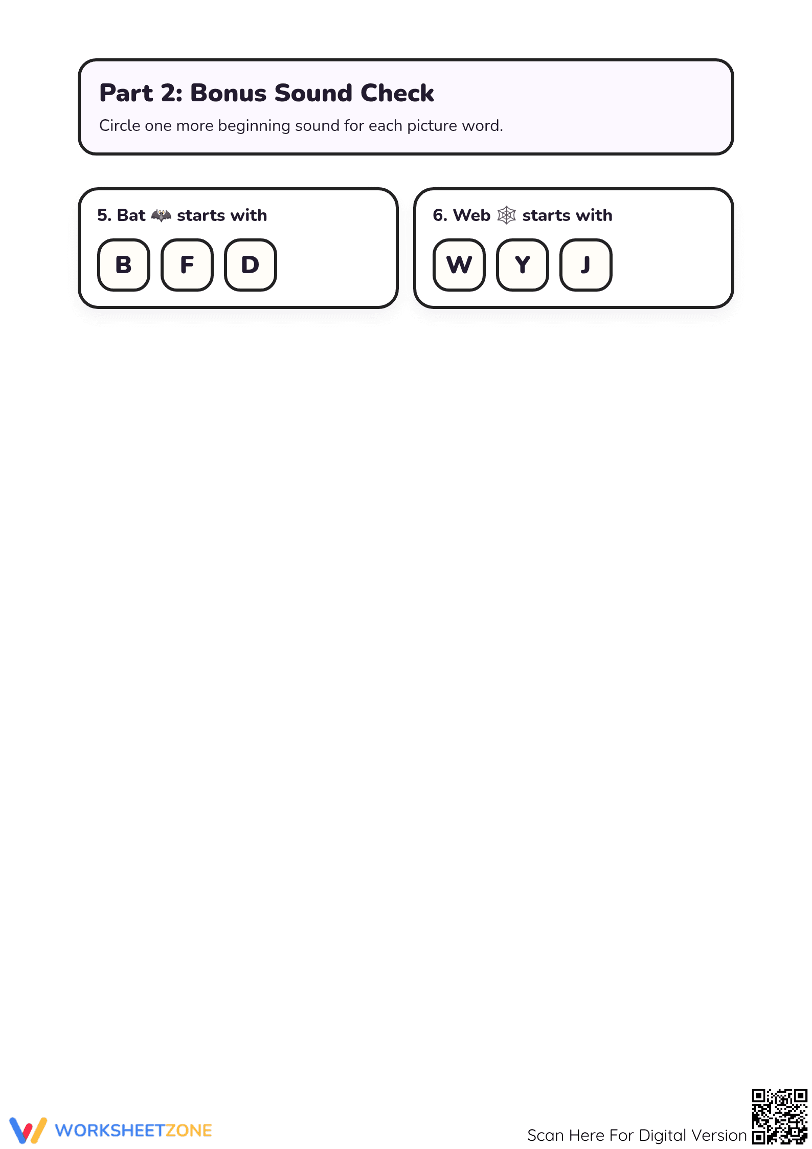 Essential Beginning Sounds Worksheet | Kindergarten ELA - Page 3
