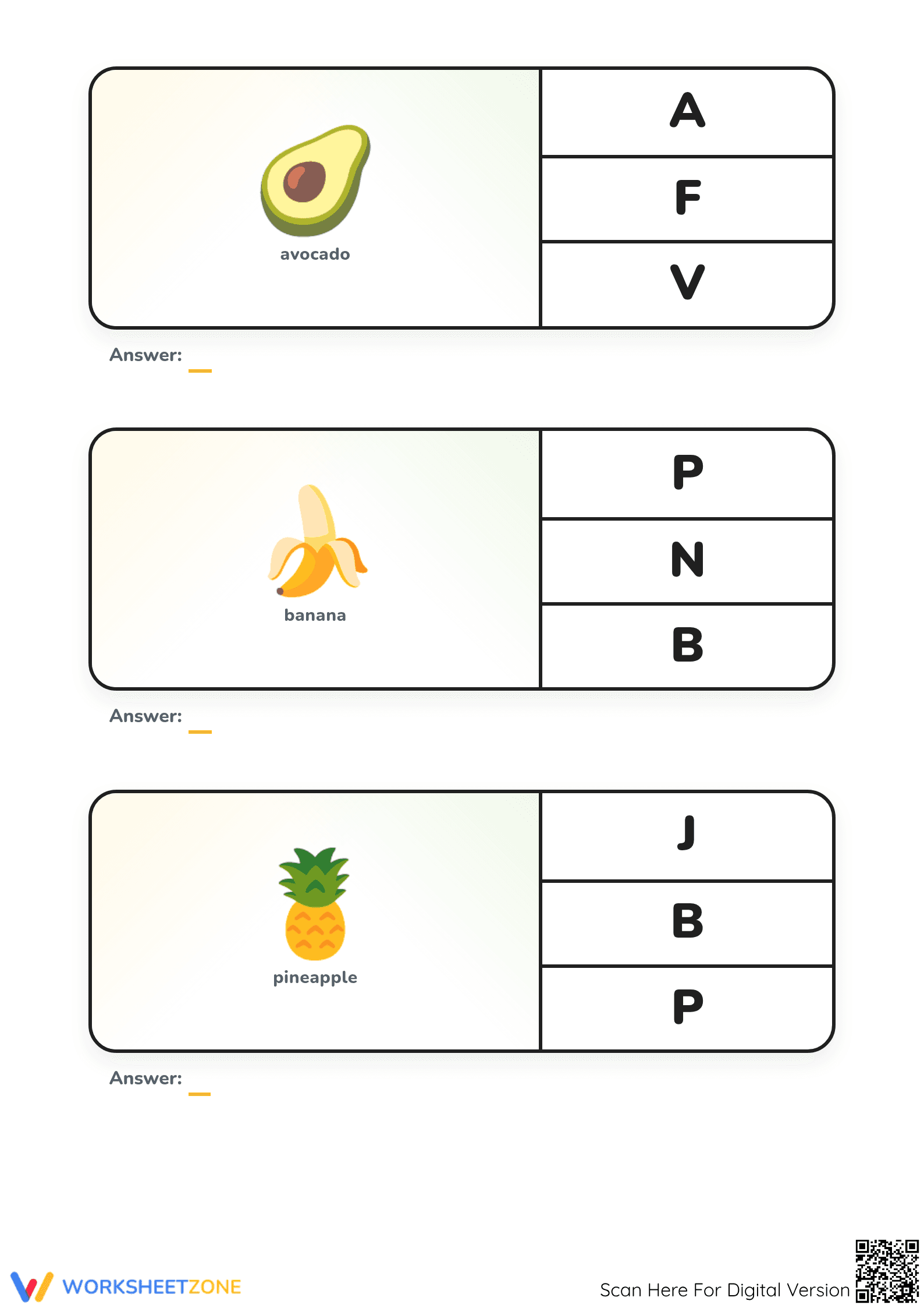Printable Beginning Sounds Worksheet | Grade K-1 ELA - Page 2