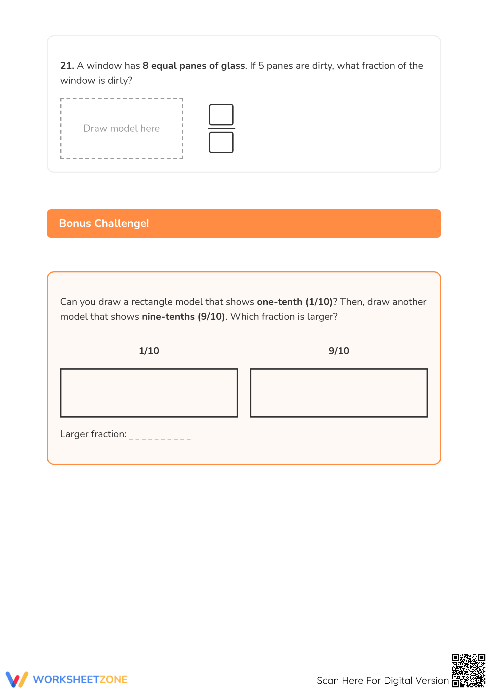 Modeling Fractions with Rectangles | Essential Grade 3 Math - Page 5