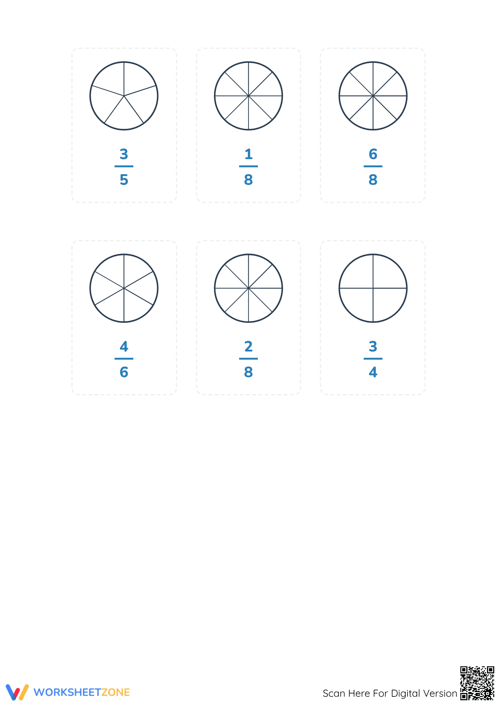 Essential Modeling Fractions with Circles | Grade 3-5 Math - Page 4
