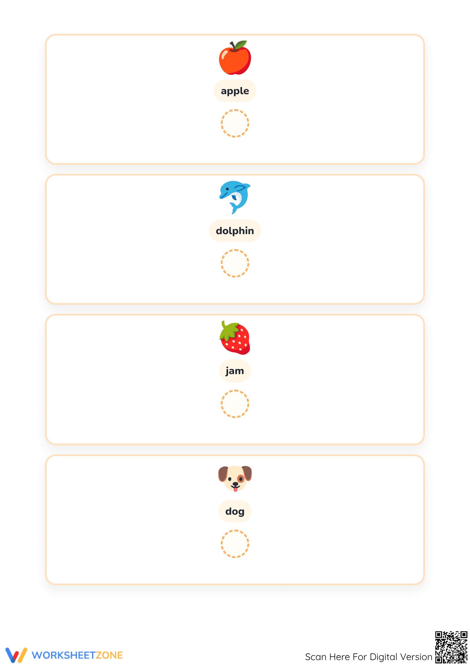 Printable Letter D Beginning Sound Worksheet | Grade 1-2 - Page 3
