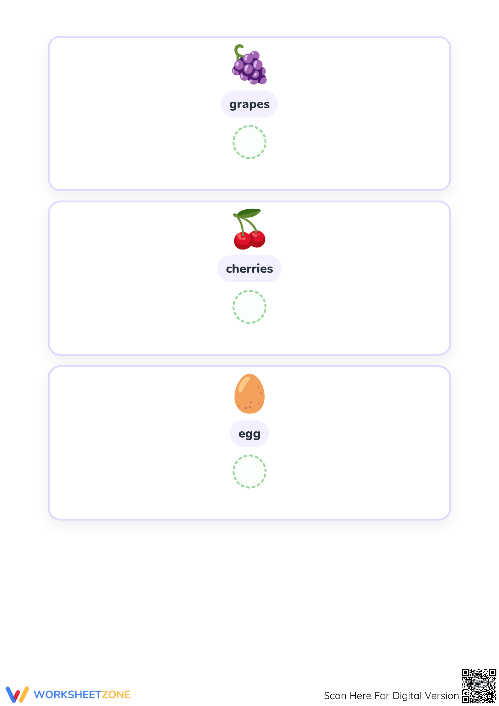 Printable Letter E Beginning Sounds Worksheet for Preschool - Page 2