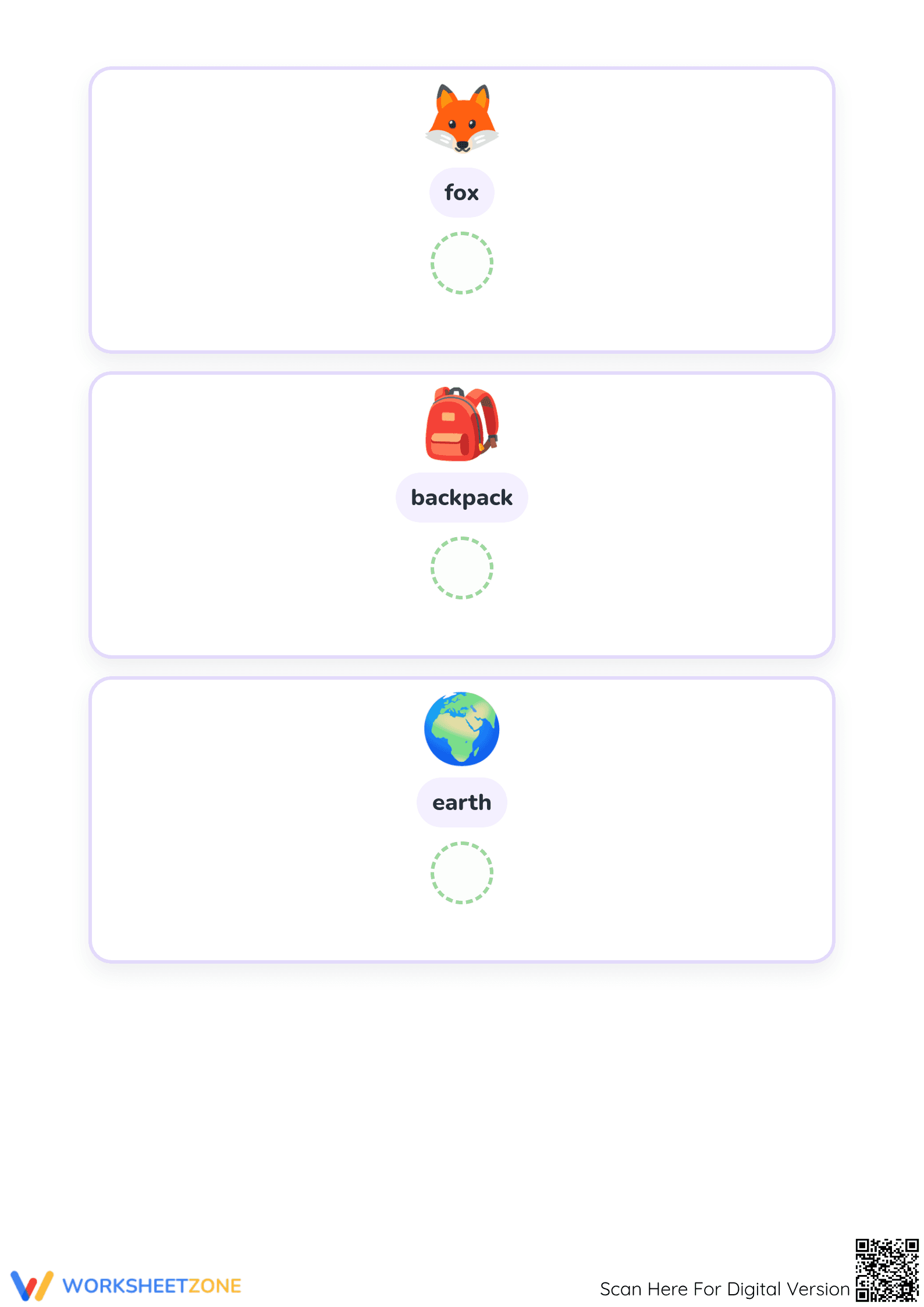 Printable Letter E Beginning Sounds Worksheet for Preschool - Page 3