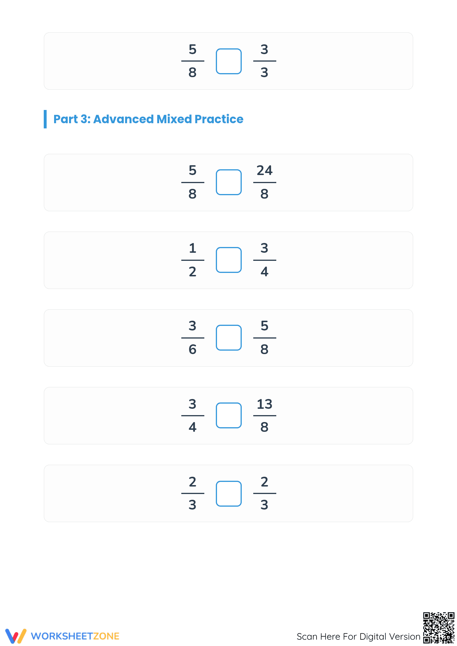 Comparing Simple and Improper Fractions | Essential Math - Page 4