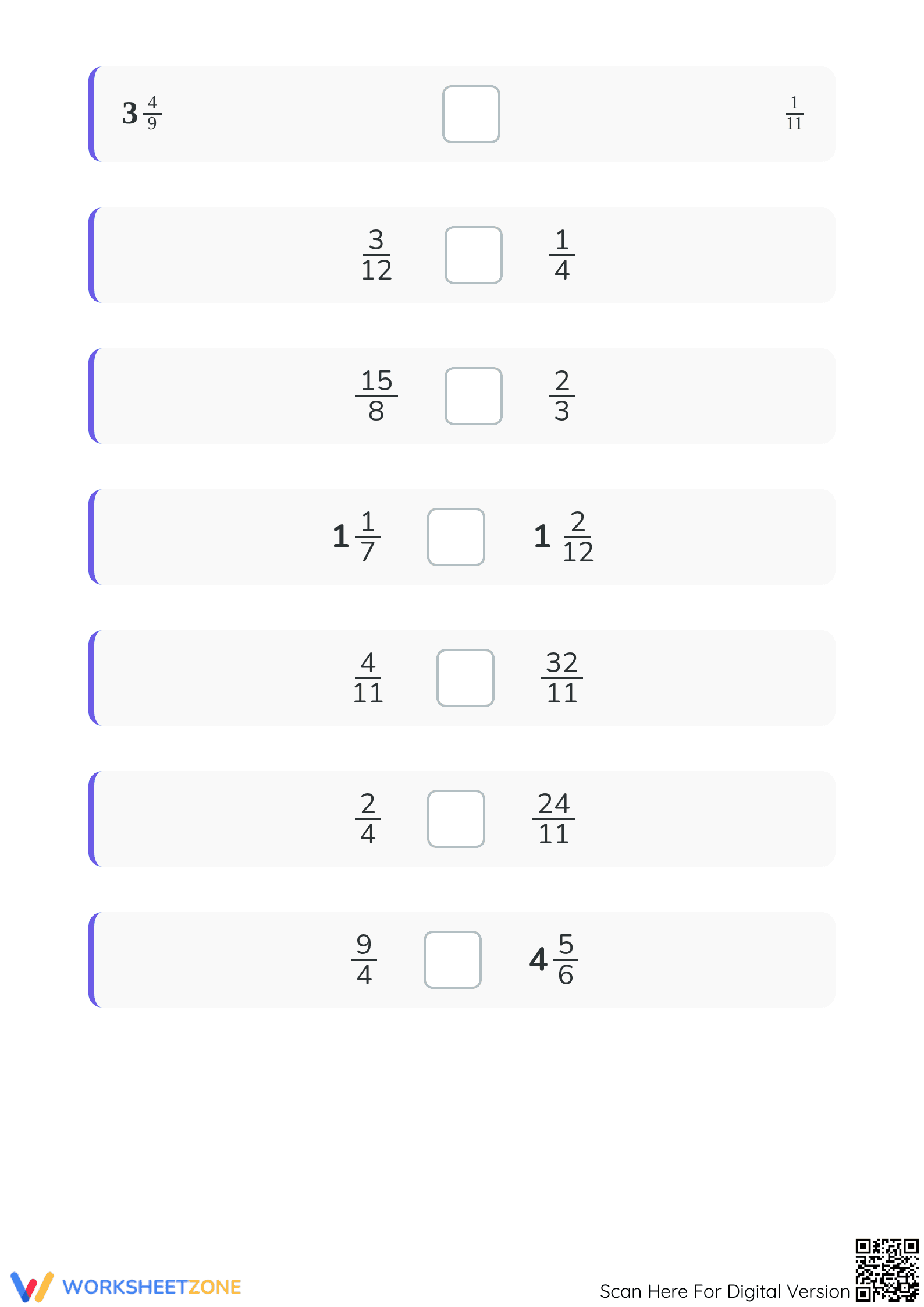Essential Fractions Worksheet | Grade 4 Printable - Page 5