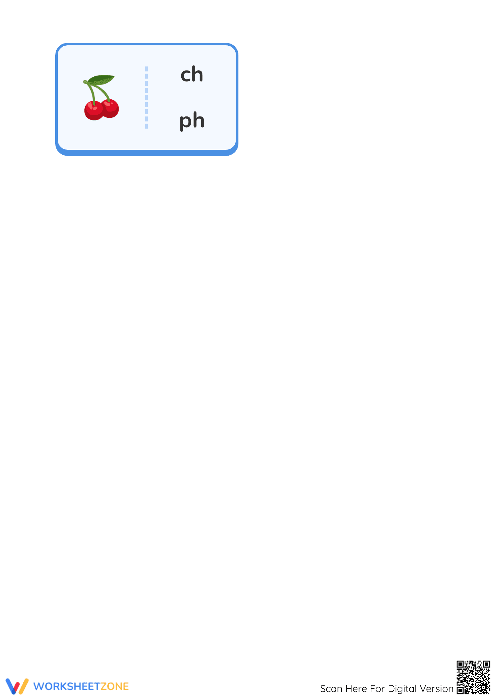 Essential Digraphs Worksheet | Preschool ELA Printable - Page 4