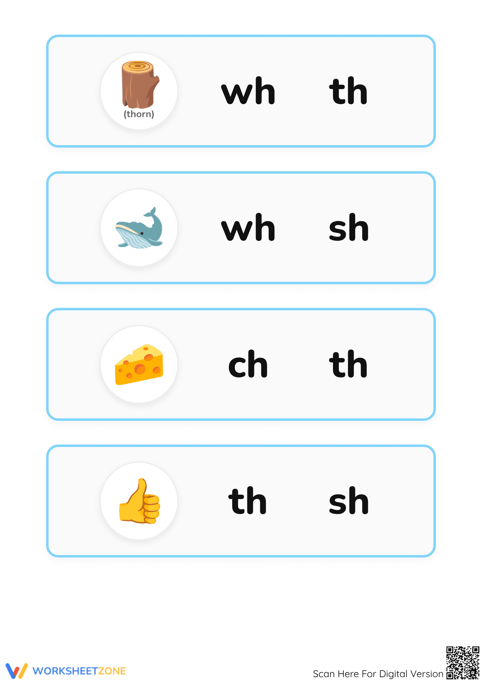 Essential Digraphs Worksheet | Grade K-1 Phonics - Page 2