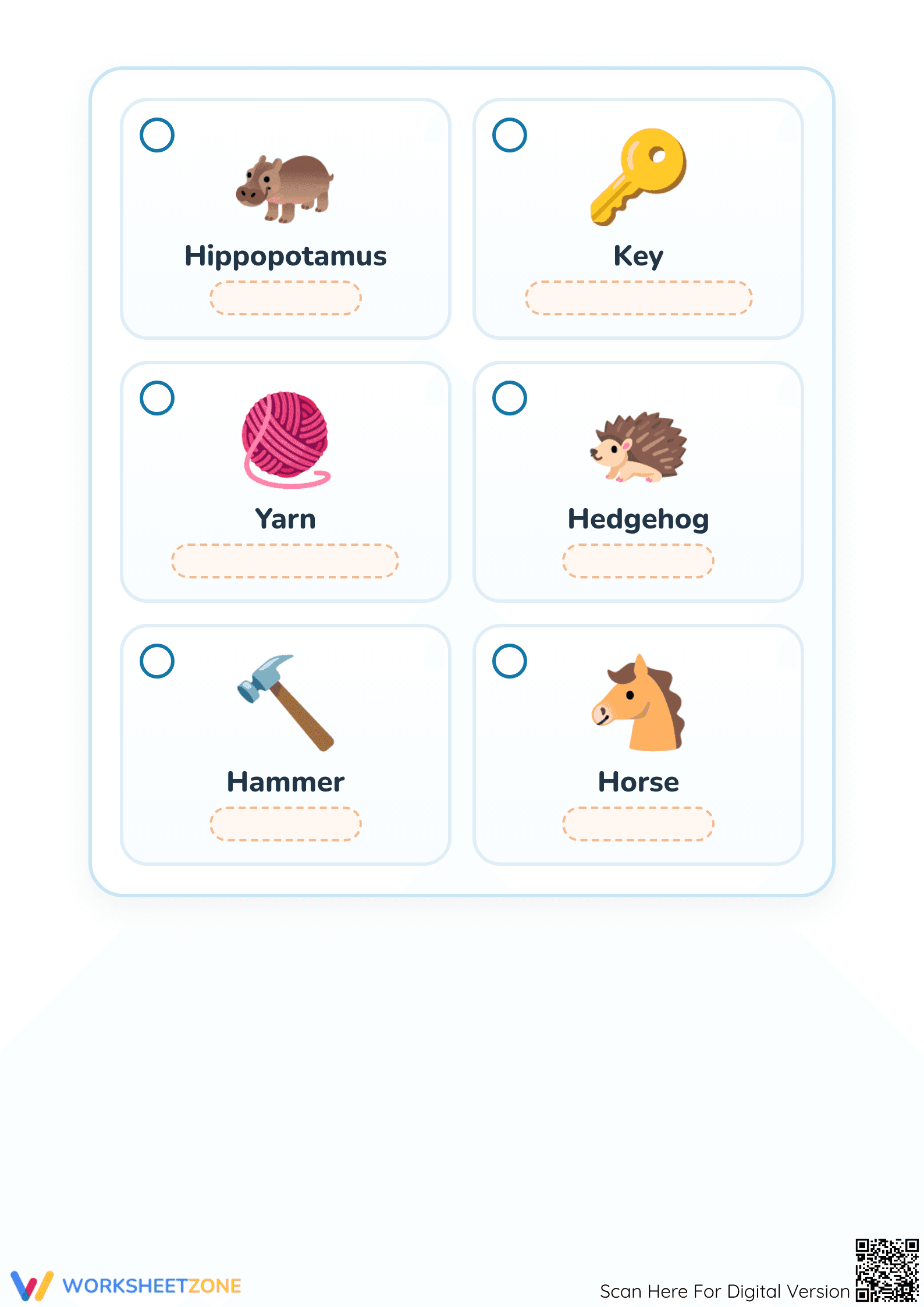 Letter H Beginning Consonants — Printable No-Prep Worksheet - Page 2