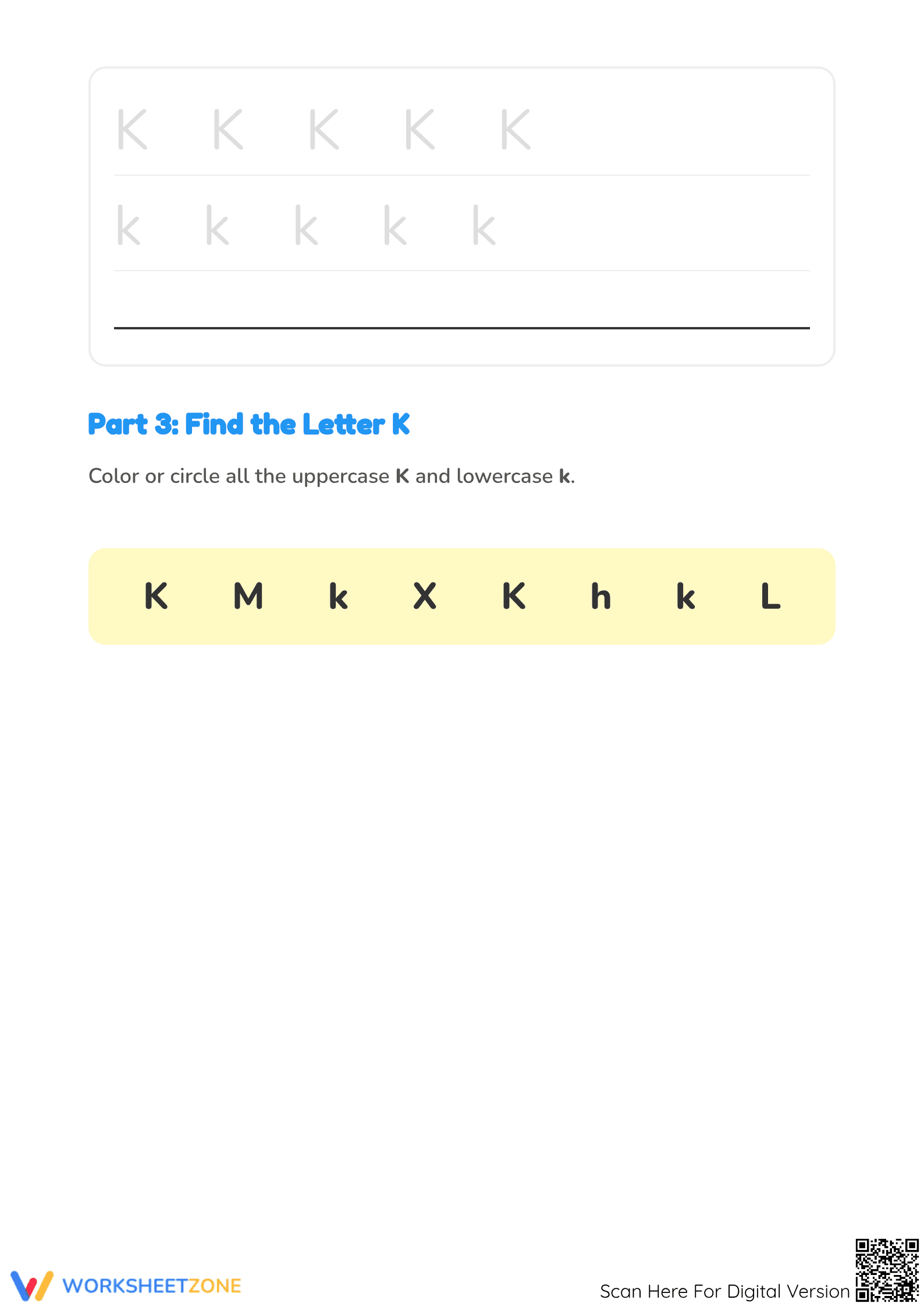 Beginning Consonants Letter K Worksheet | Essential Phonics - Page 3