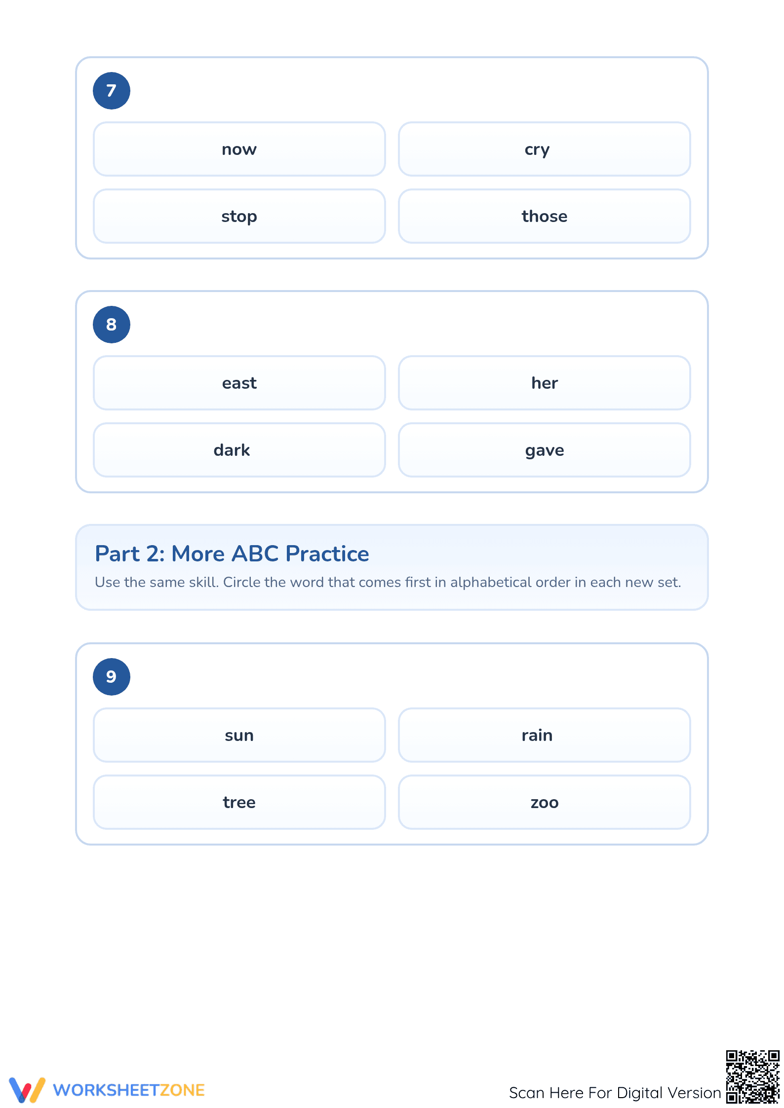 Essential Alphabetical Order Worksheet | Grade 1 Printable - Page 3