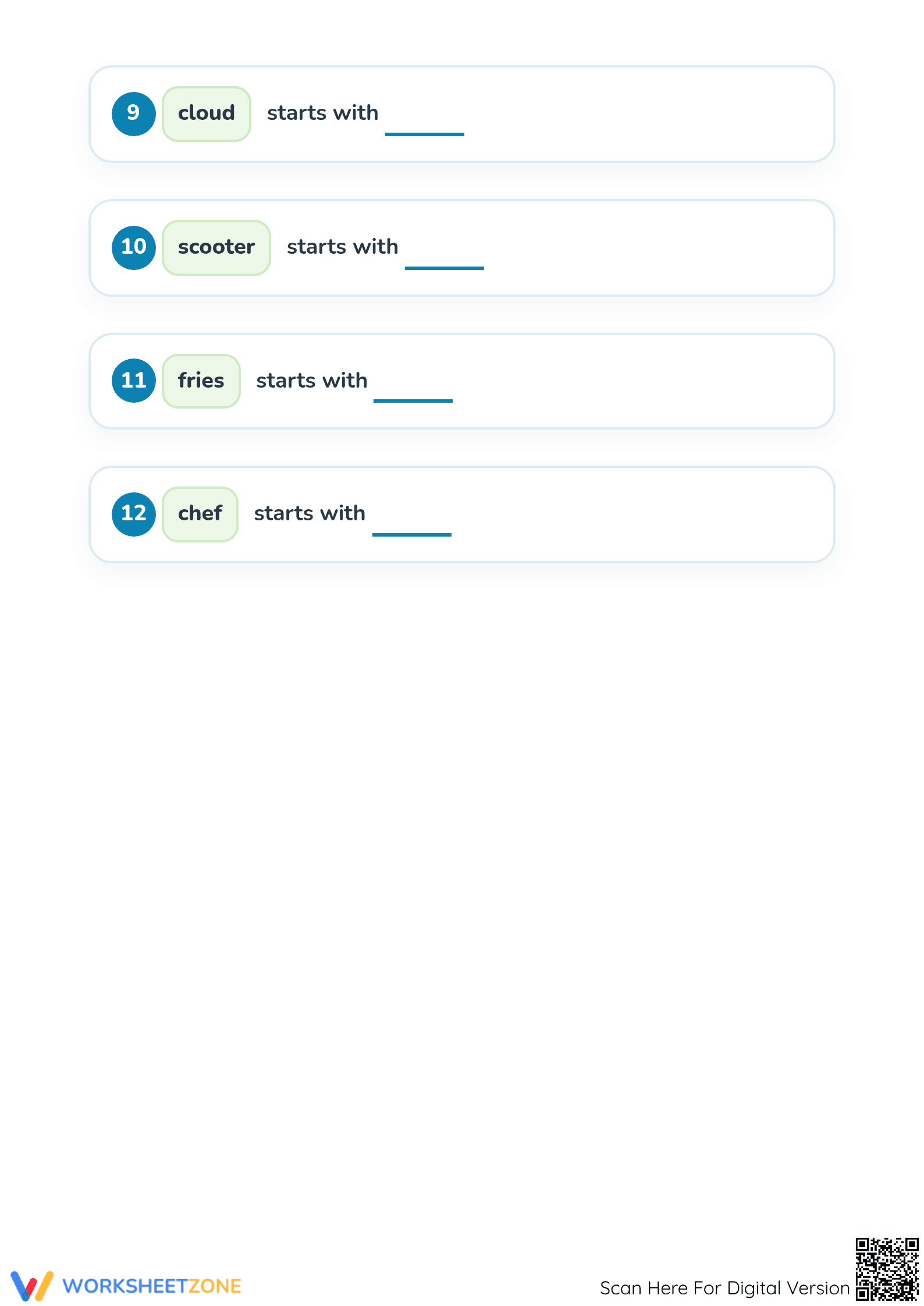 Consonant Blends Worksheet: Printable Phonics for Preschool - Page 4
