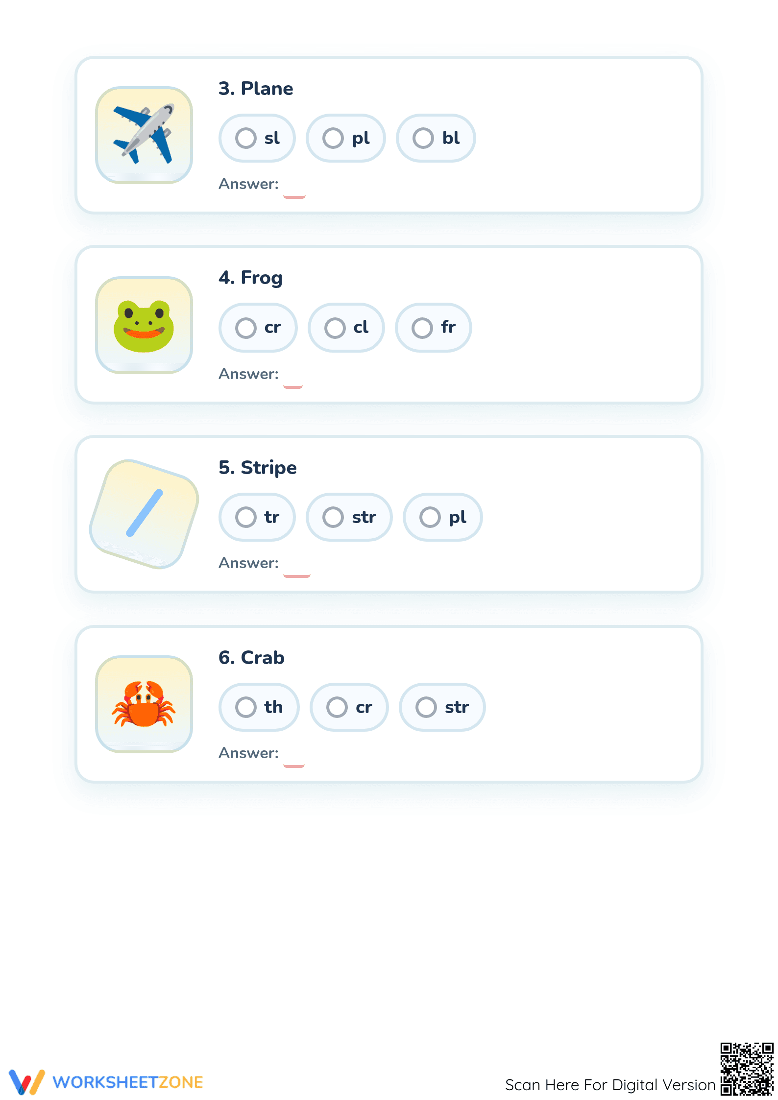 Preschool Consonant Blends — Printable No-Prep Worksheet - Page 2