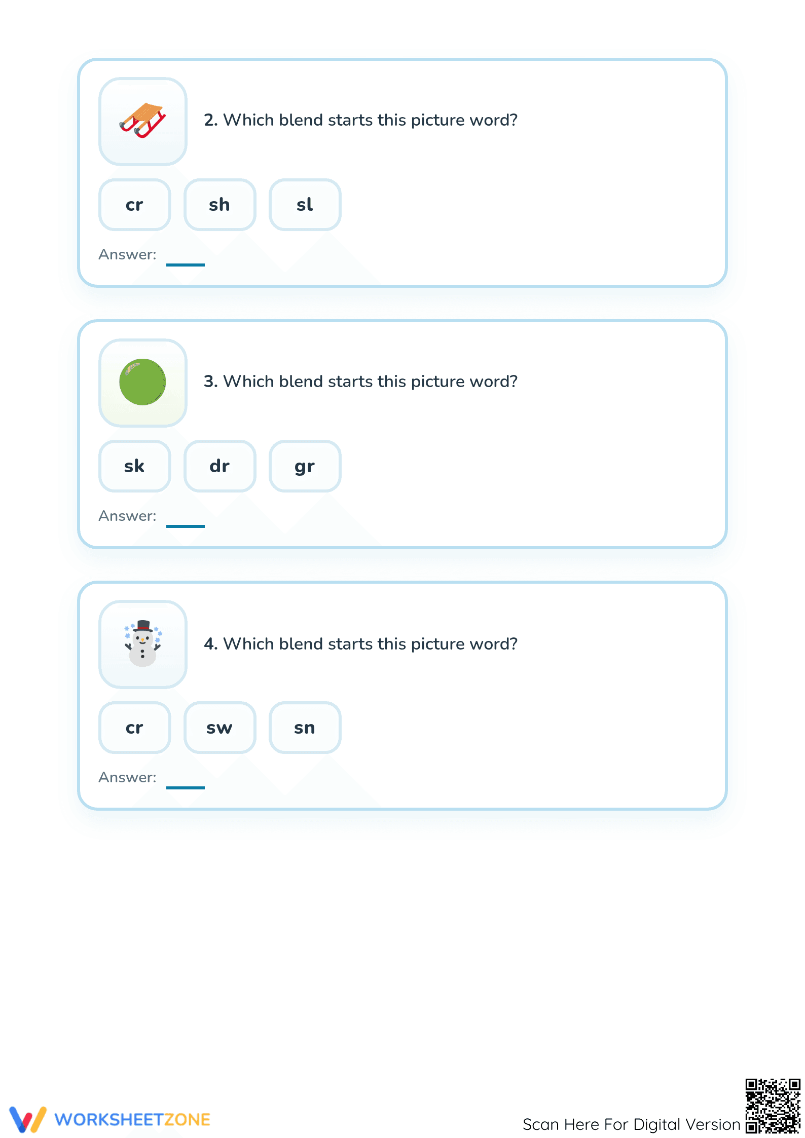 Essential Consonant Blends Practice | Preschool ELA Ready - Page 2
