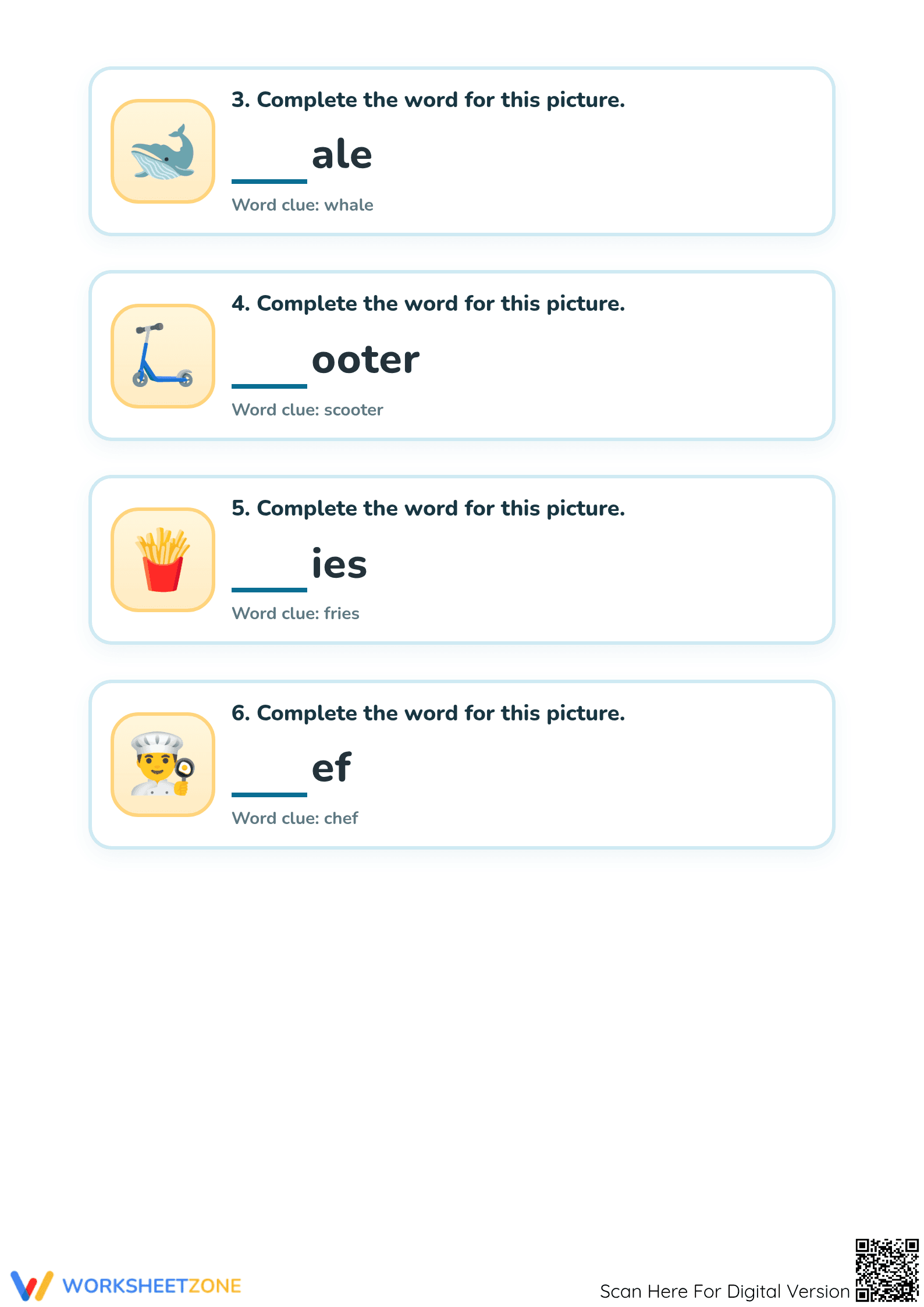 Printable Consonant Blends Worksheet | Grade 1 Phonics - Page 2